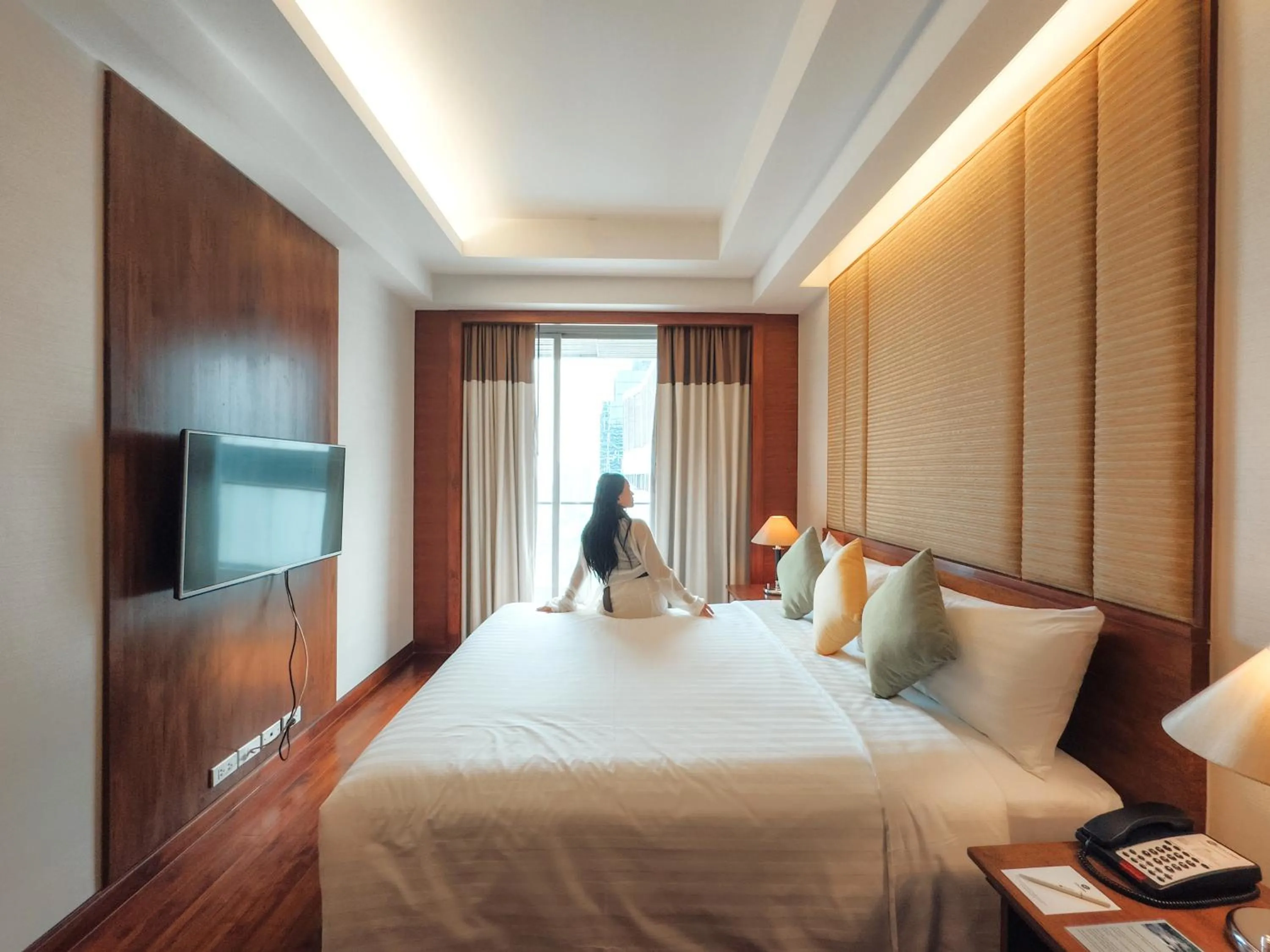 Bed in Column Bangkok Hotel