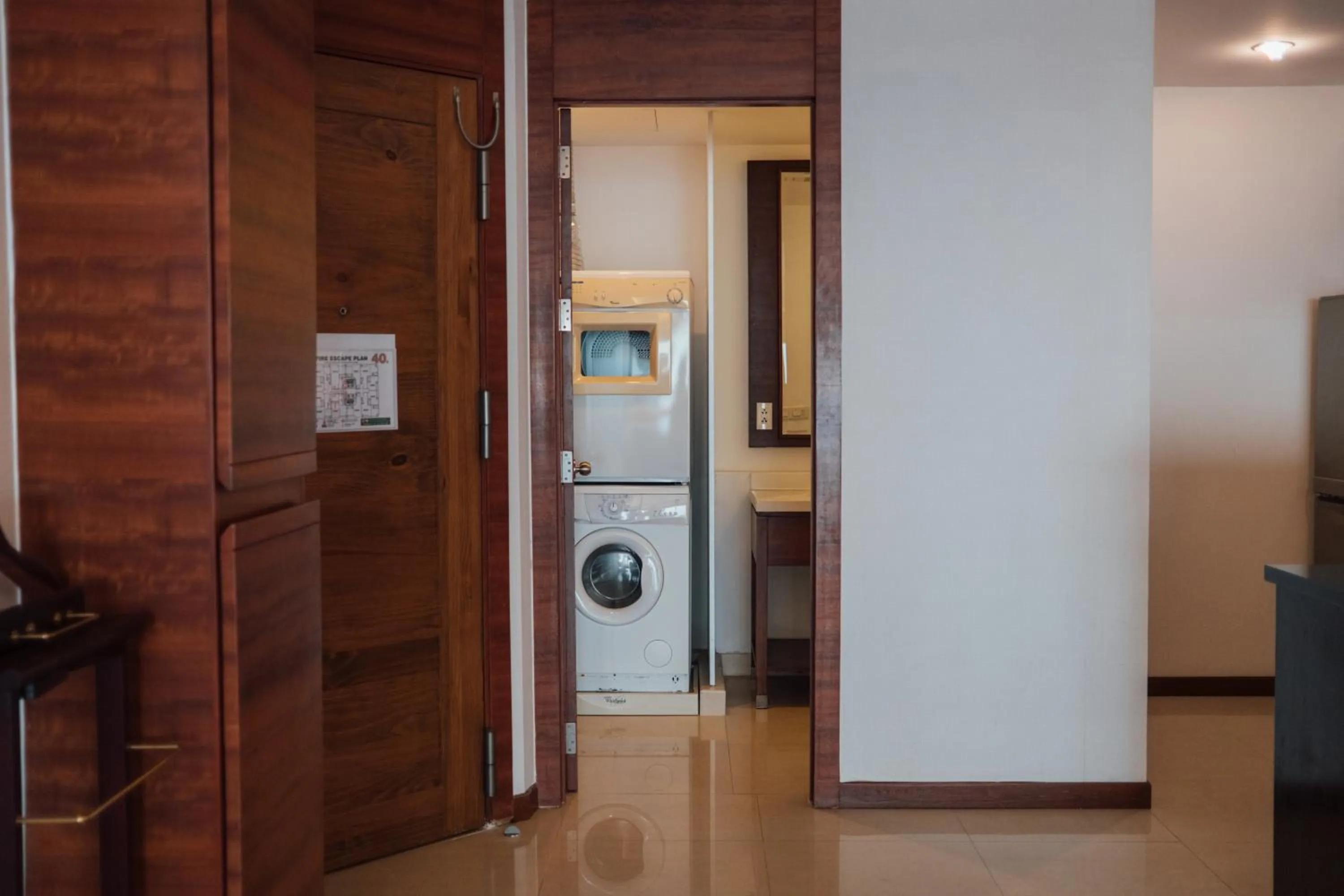 washing machine in Column Bangkok Hotel