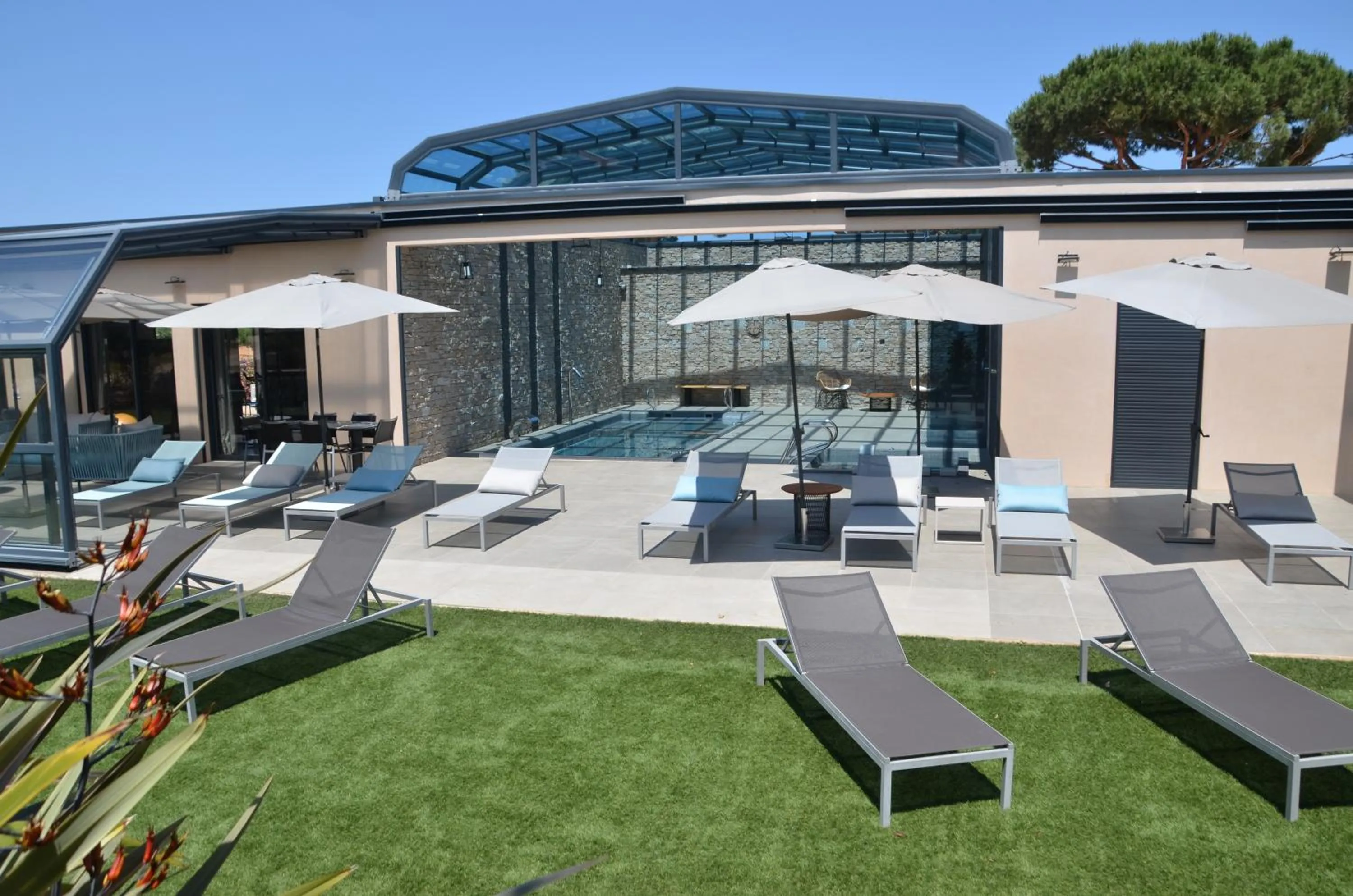 Sauna in Domaine Villas Mandarine Private Pools & Spa