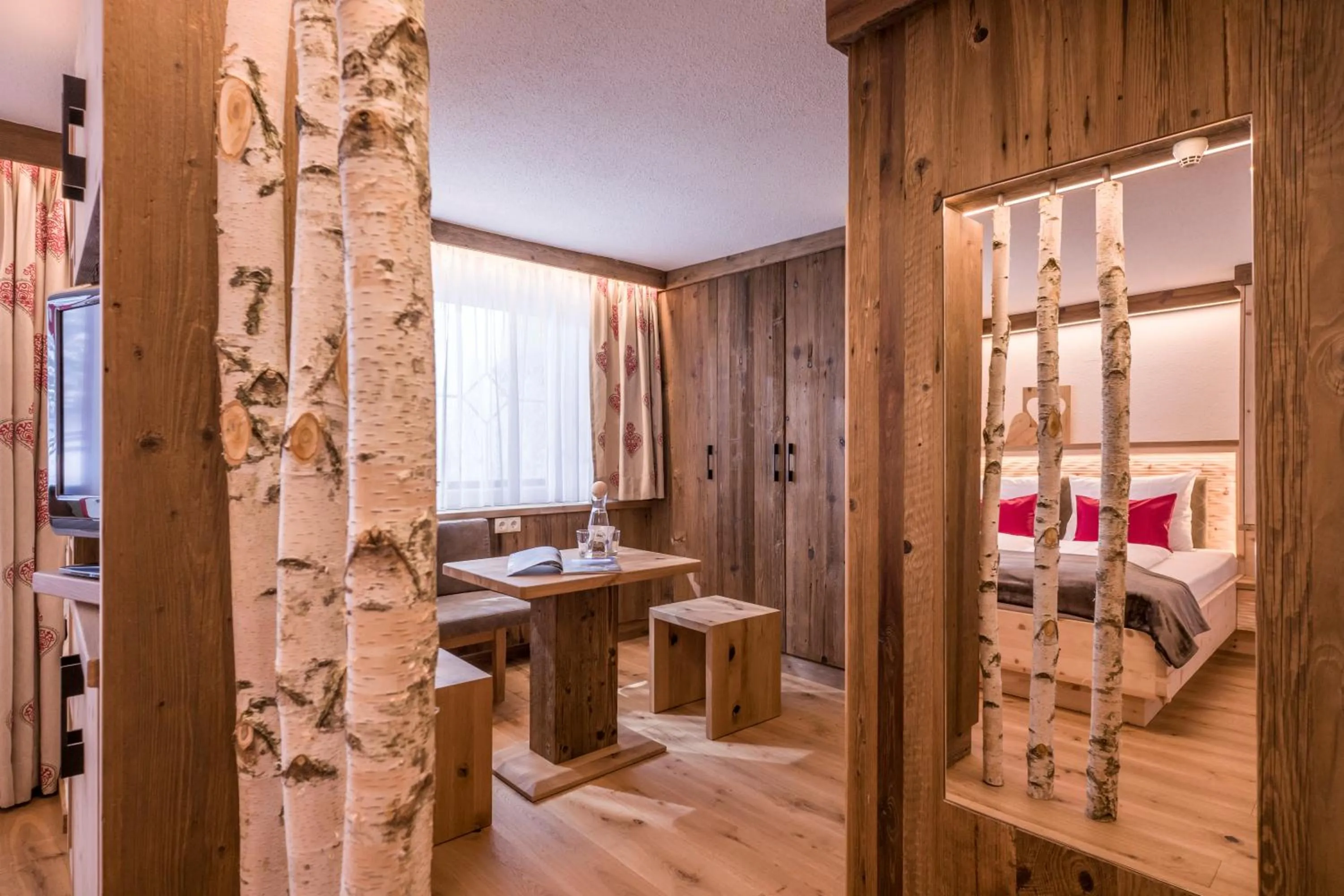 Decorative detail, Bed in Berghotel Hochfügen