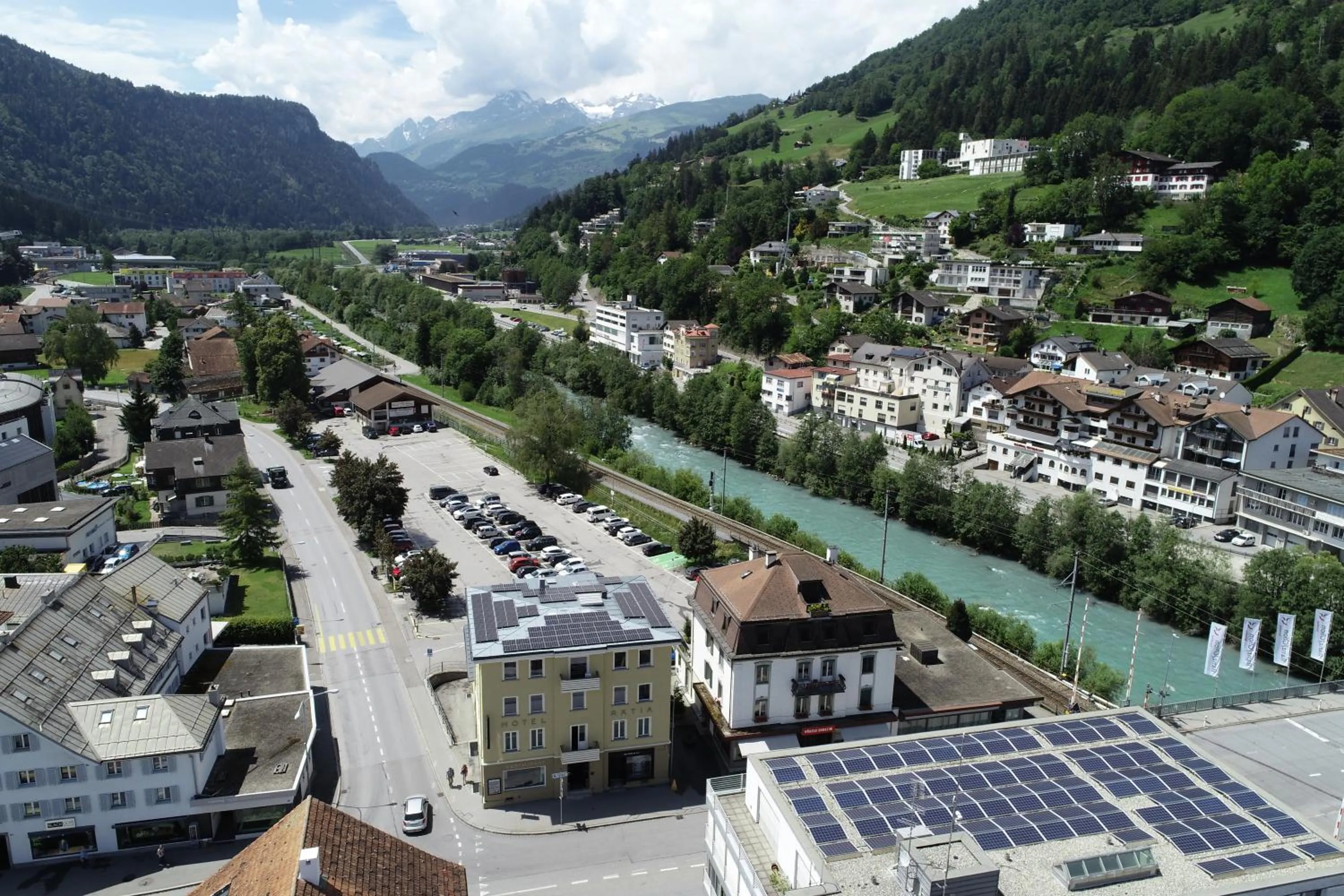 City view in Hotel Rätia