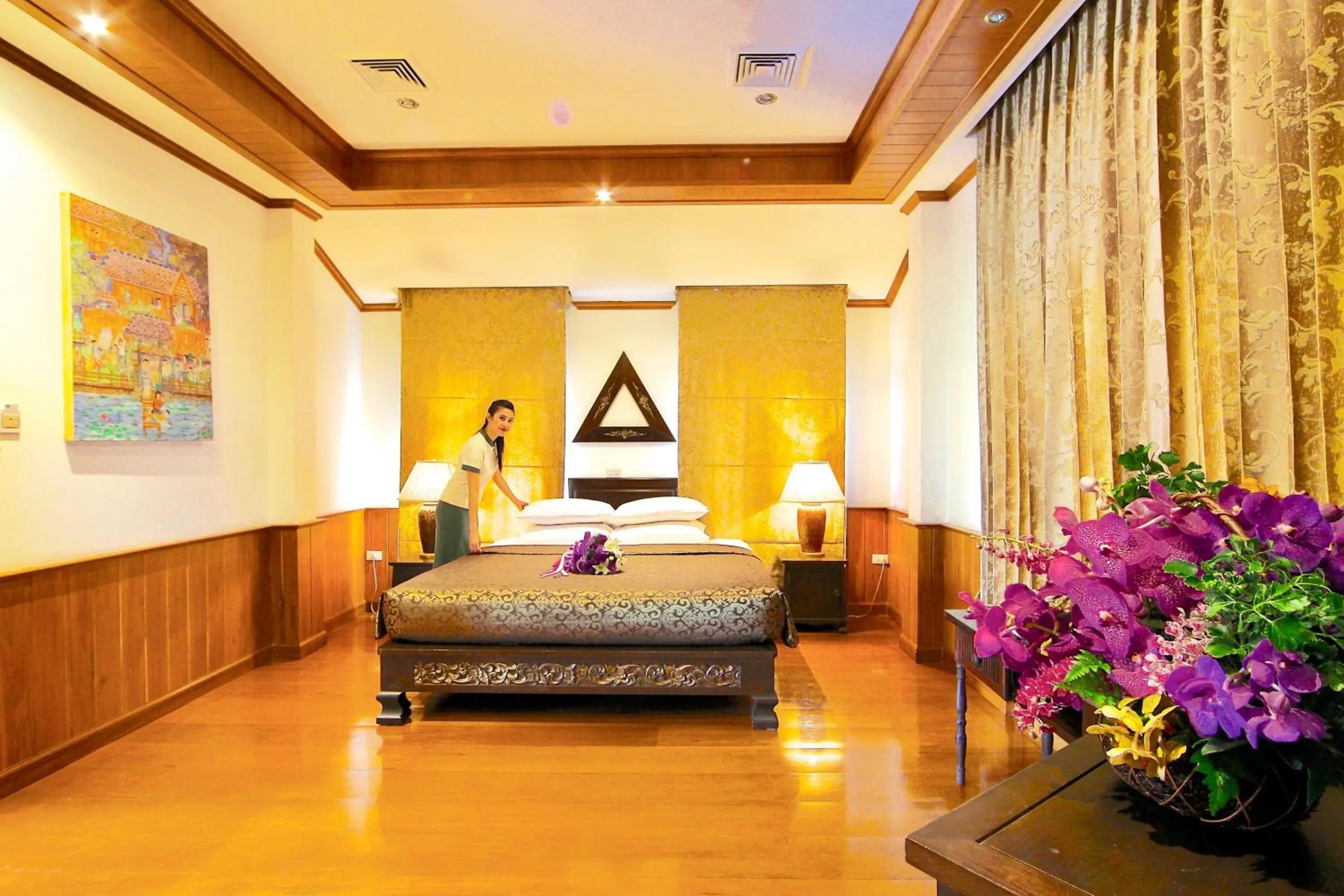 Bed in Oriental Siam Resort - SHA Extra Plus Certified