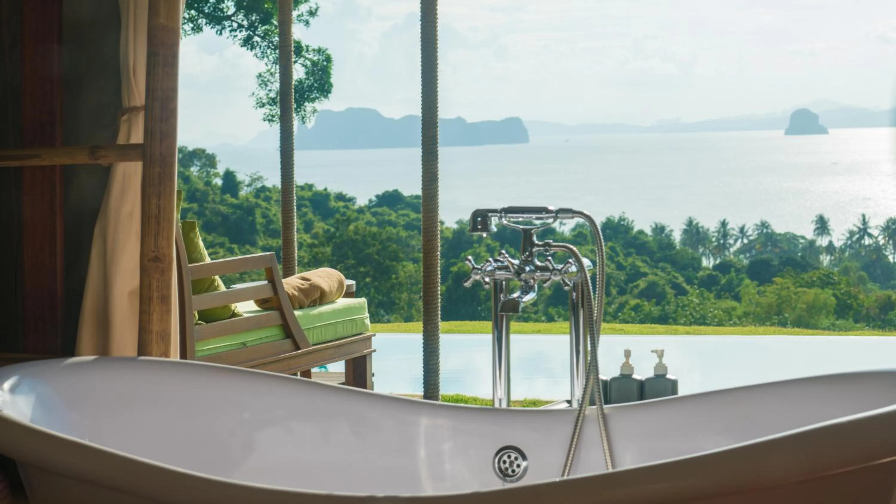 Hot Tub in 9 Hornbills Tented Camp