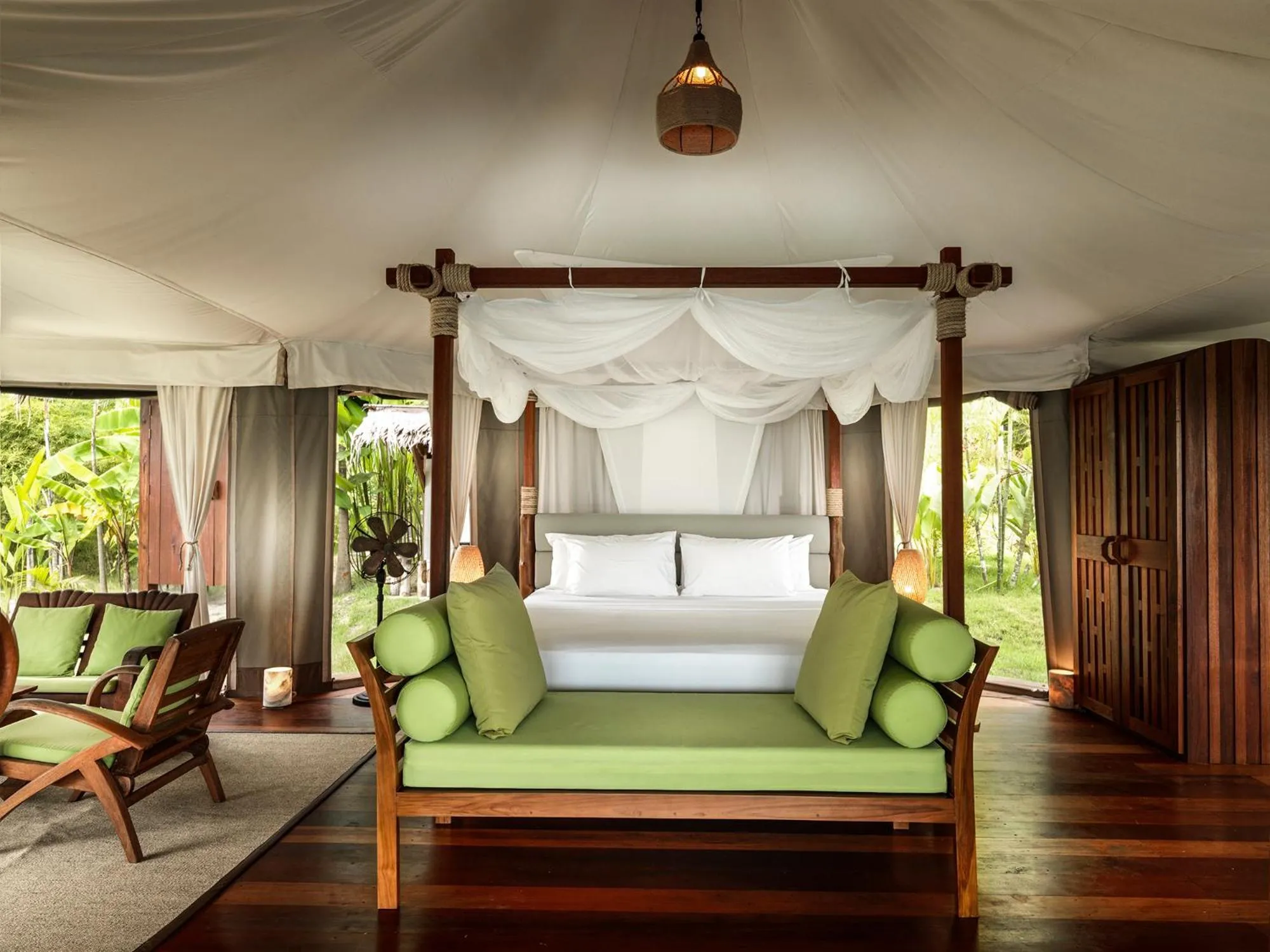 Bed in 9 Hornbills Tented Camp
