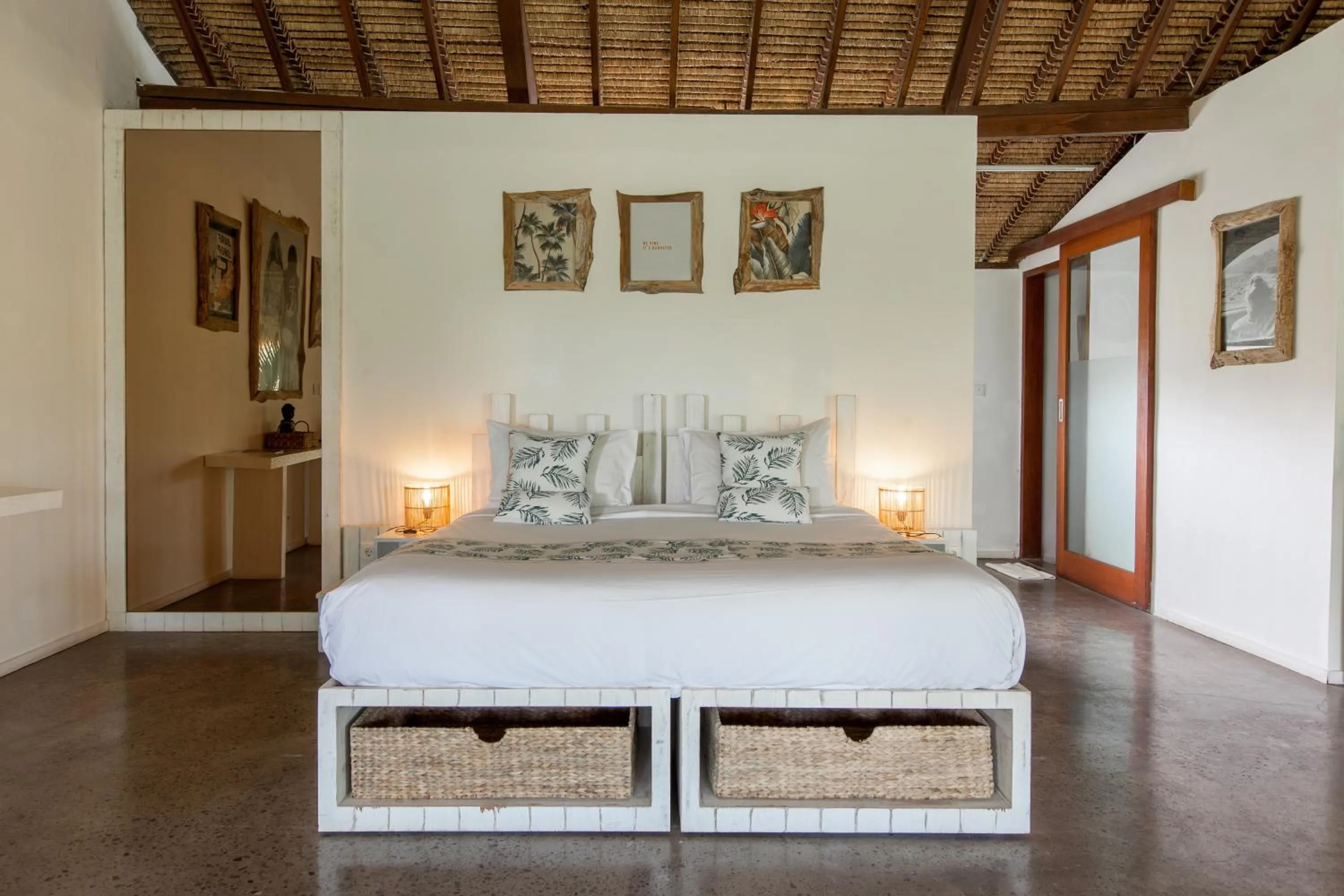 Bed in The Green Room Canggu