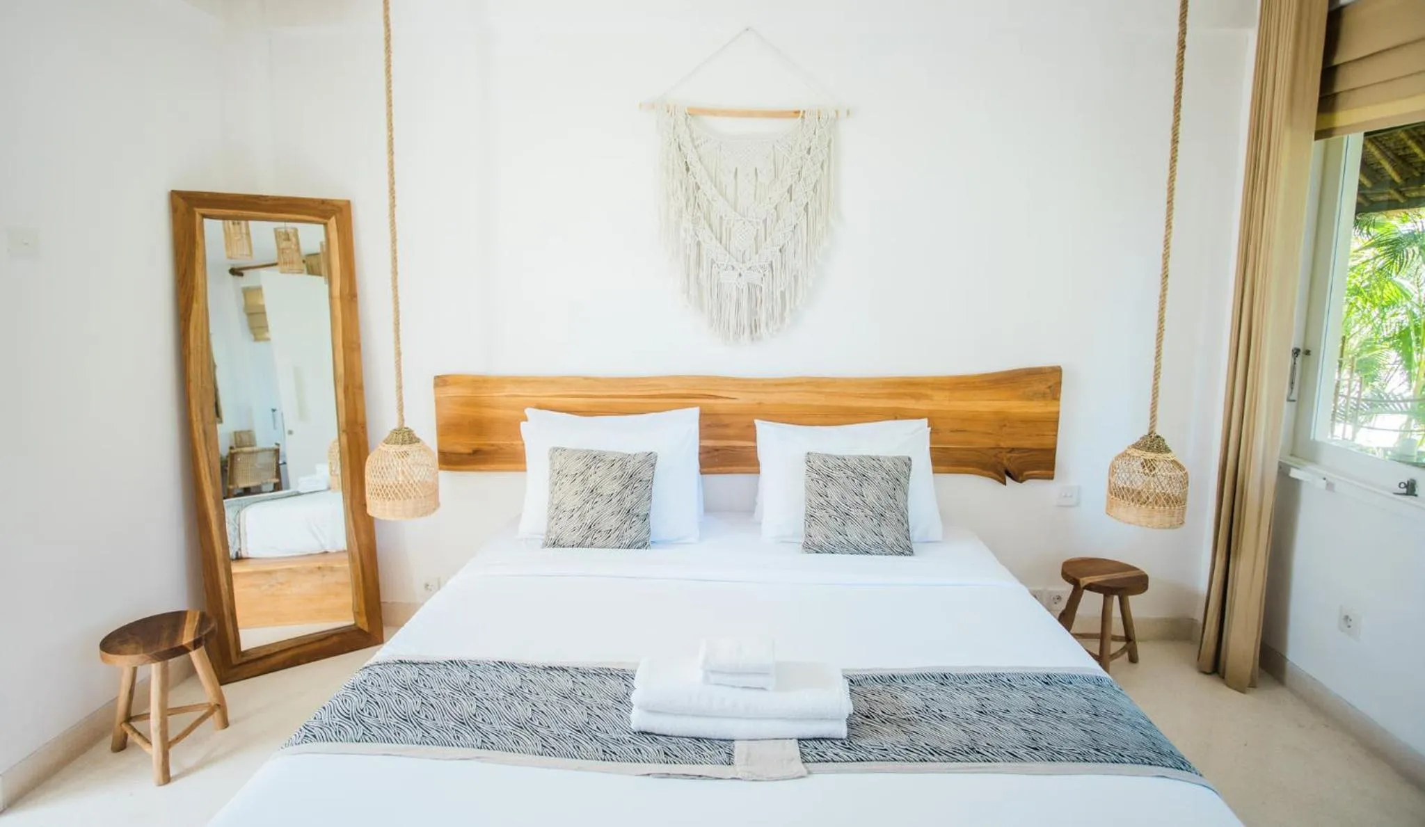 Bed in The Green Room Canggu