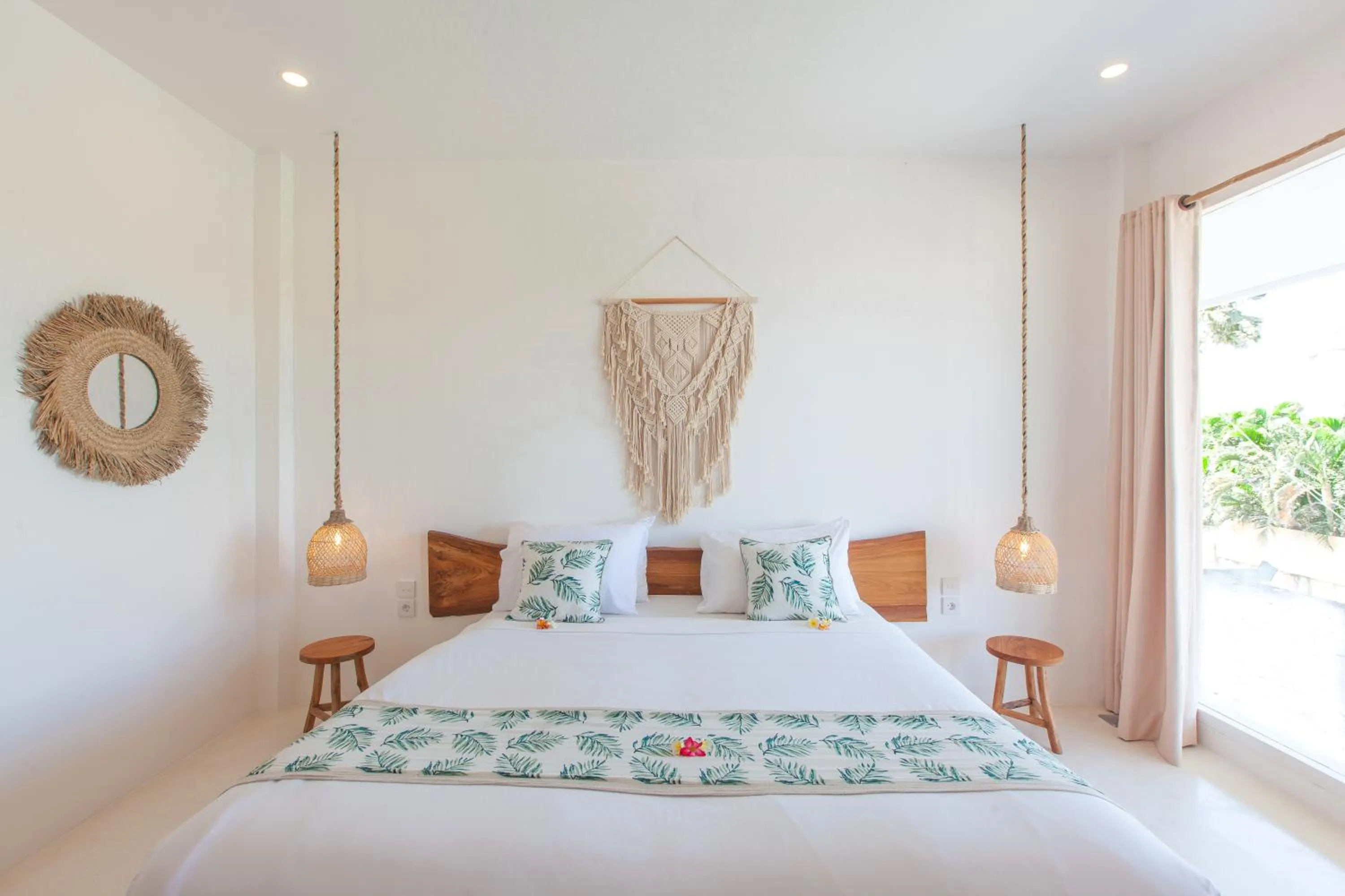 Bed in The Green Room Canggu