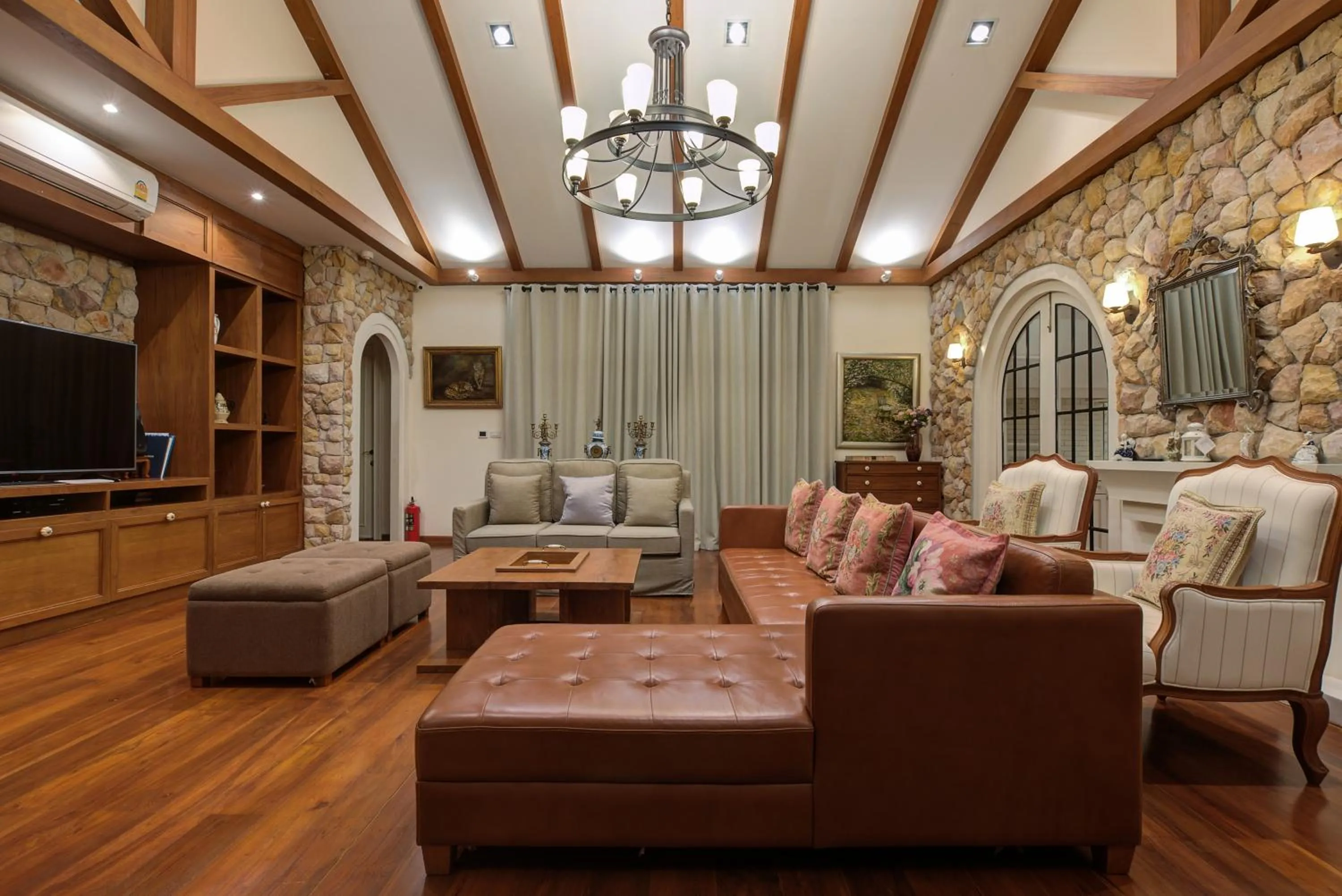 Living room in Chateau de Prim Khao Yai