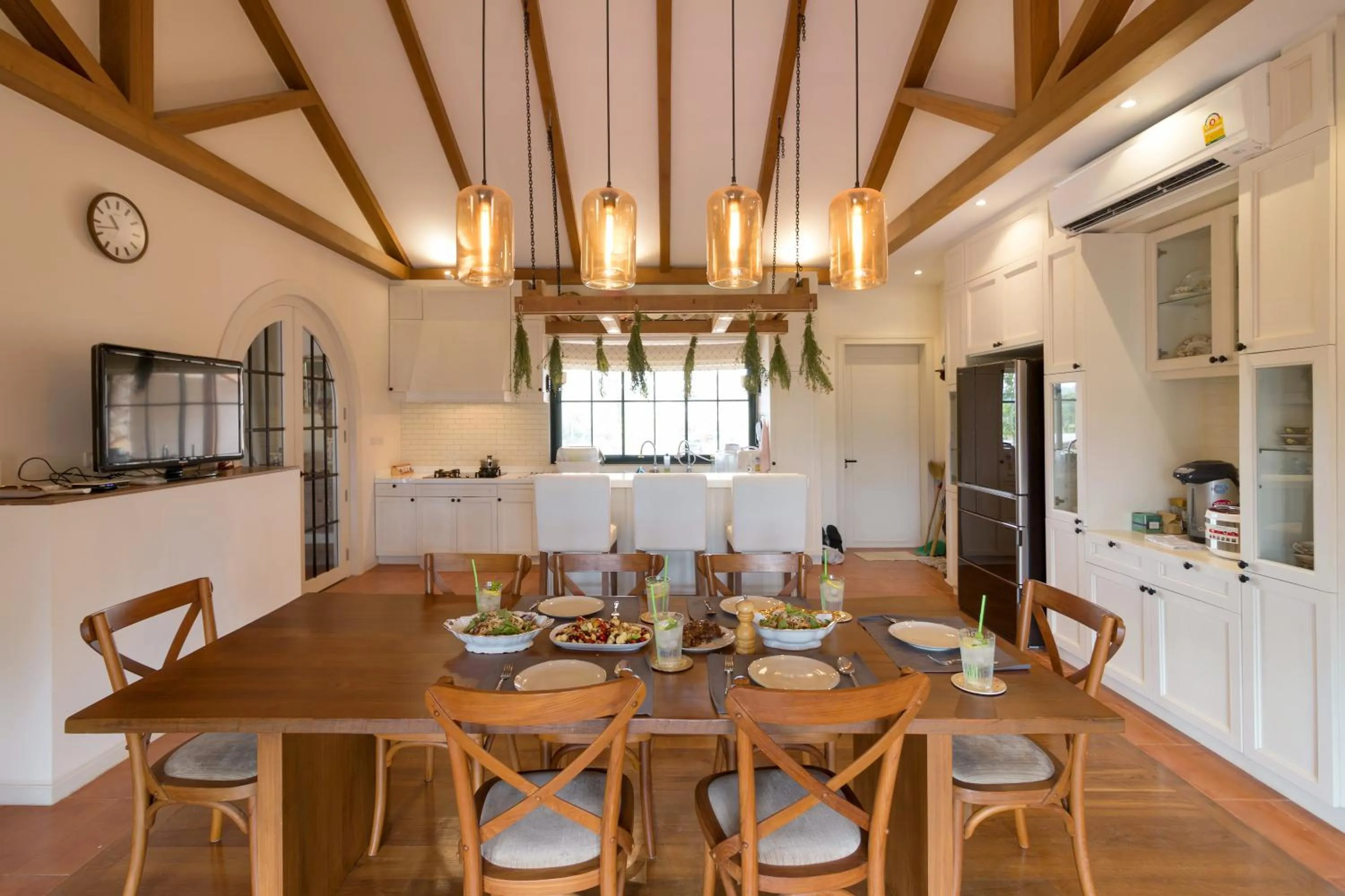 Dining area in Chateau de Prim Khao Yai