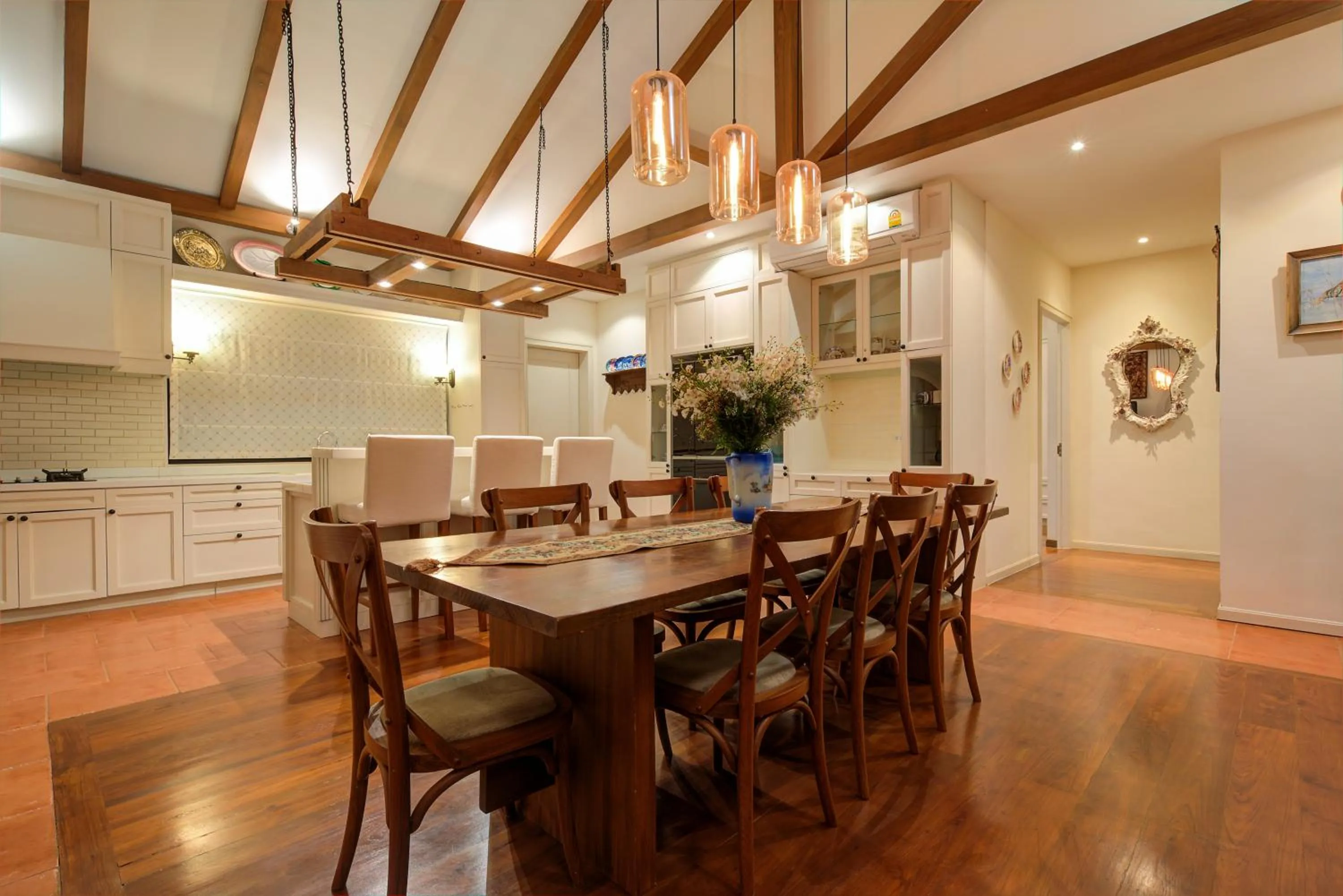 Dining area in Chateau de Prim Khao Yai