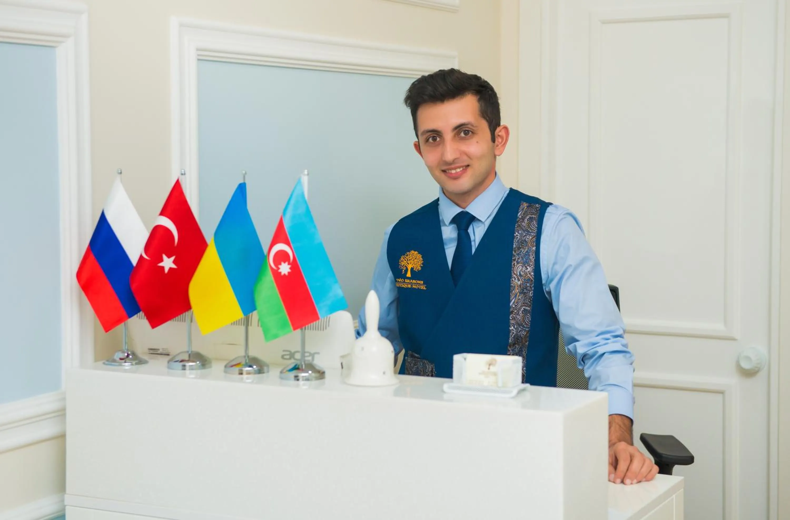 Staff in Two Seasons Boutique Hotel Baku