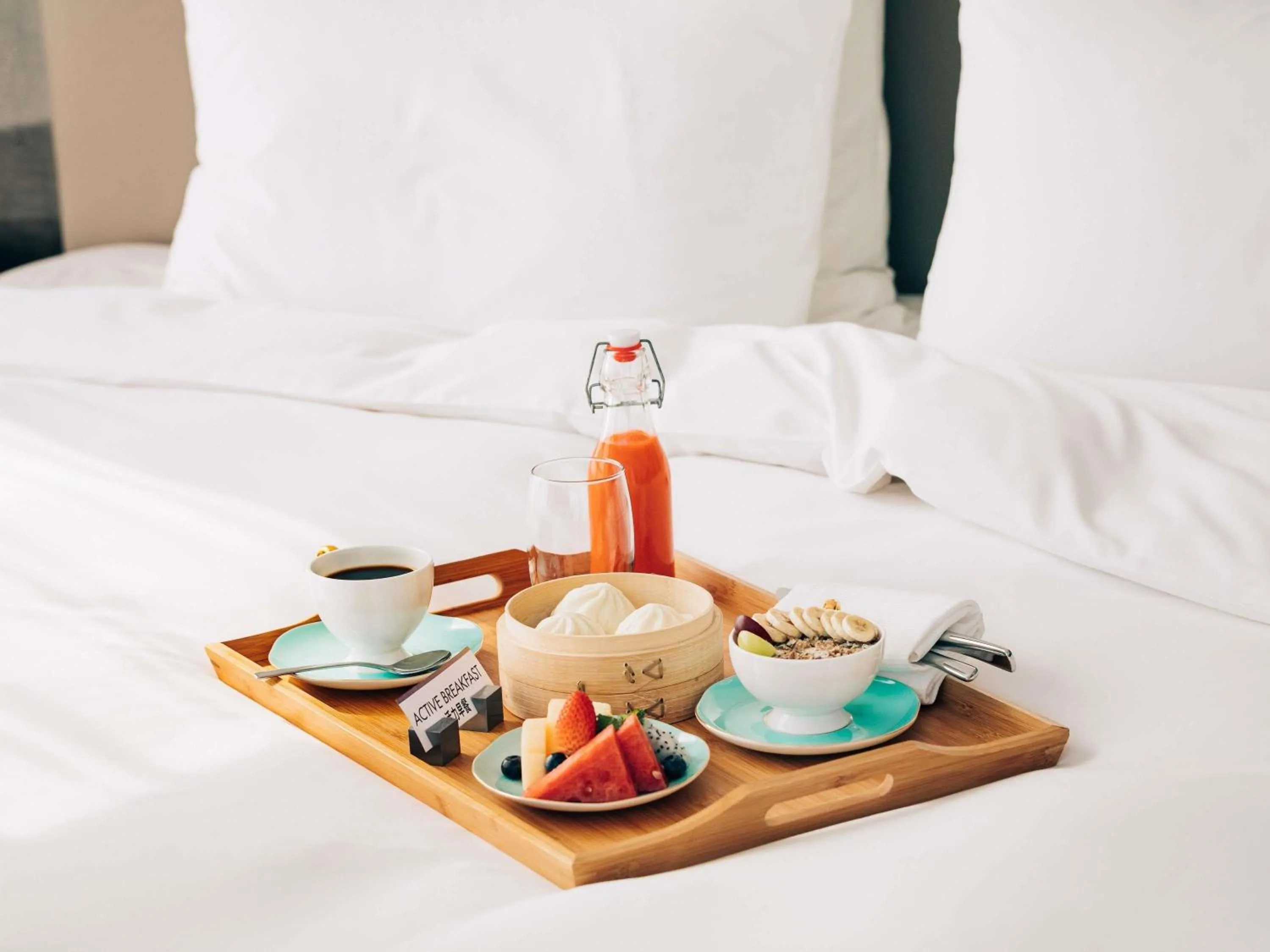 Breakfast, Bed in Pullman Bangkok King Power