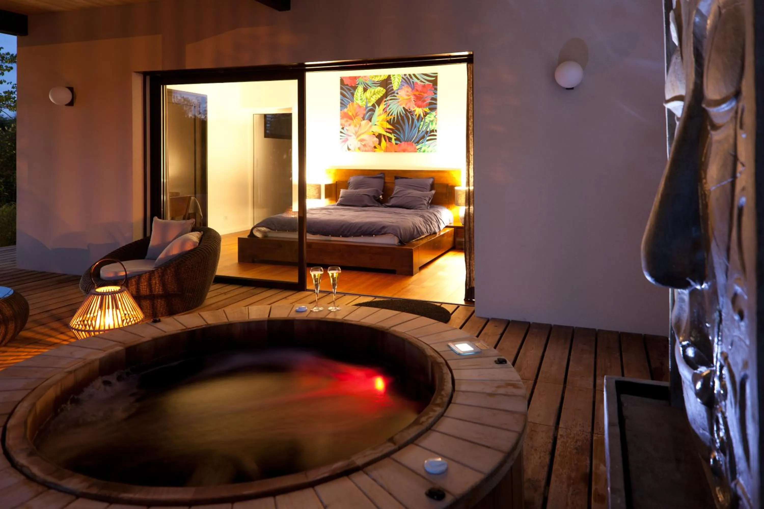 Balcony/Terrace, Bed in Villa Margaux