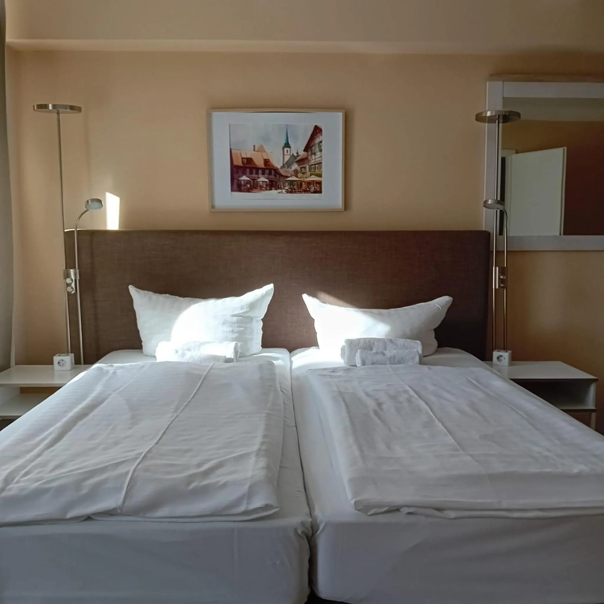 Bed in Hotel-Residenz Oberurseler Hof