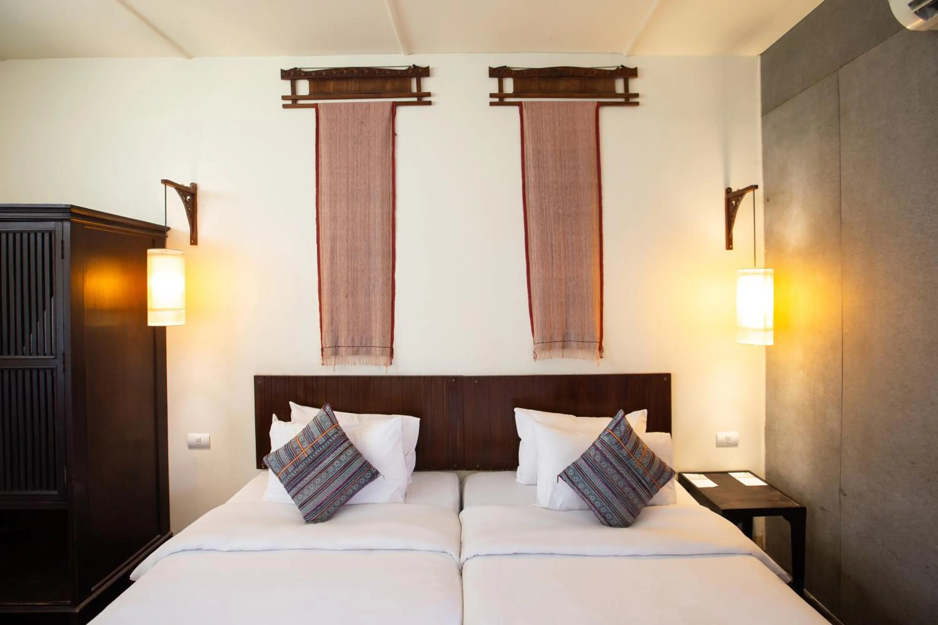 Bed in Eco Resort Chiang Mai