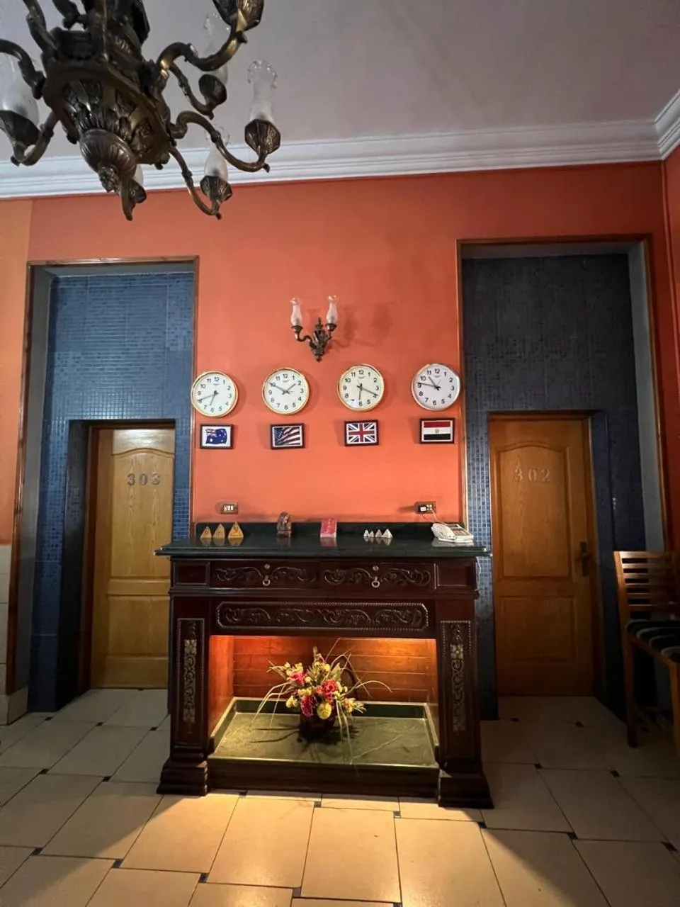 Lobby or reception in Golden Hotel Cairo
