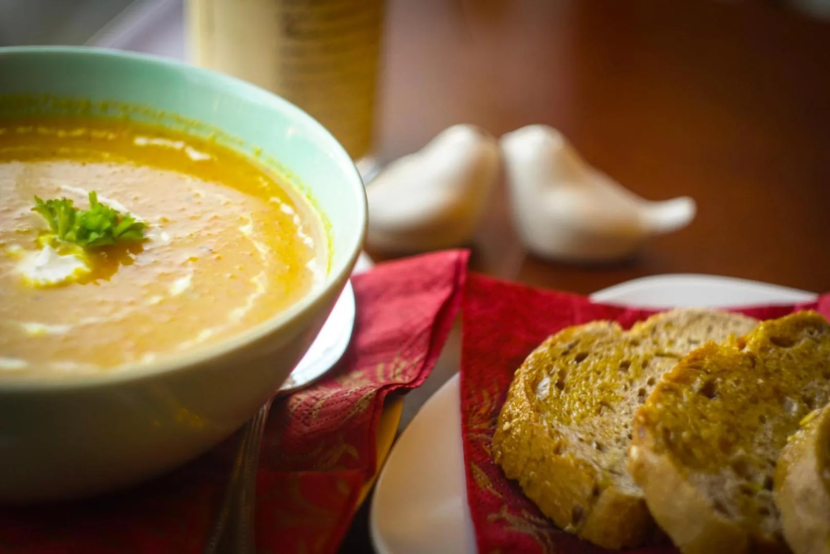 Food close-up in Hotel Bett und Buch