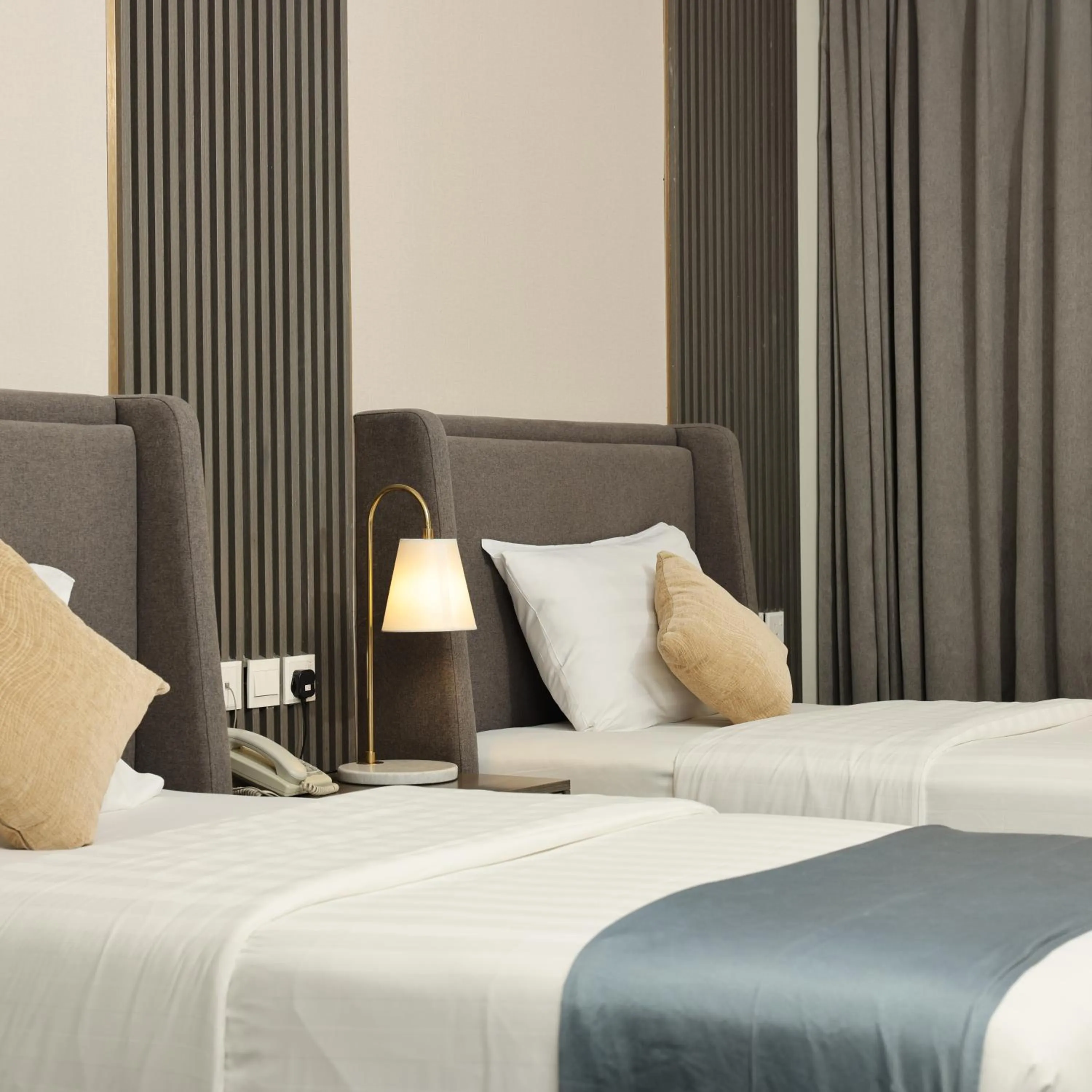 Bed in لي لي الهفوف للشقق المخدومة -درجة اقتصادية