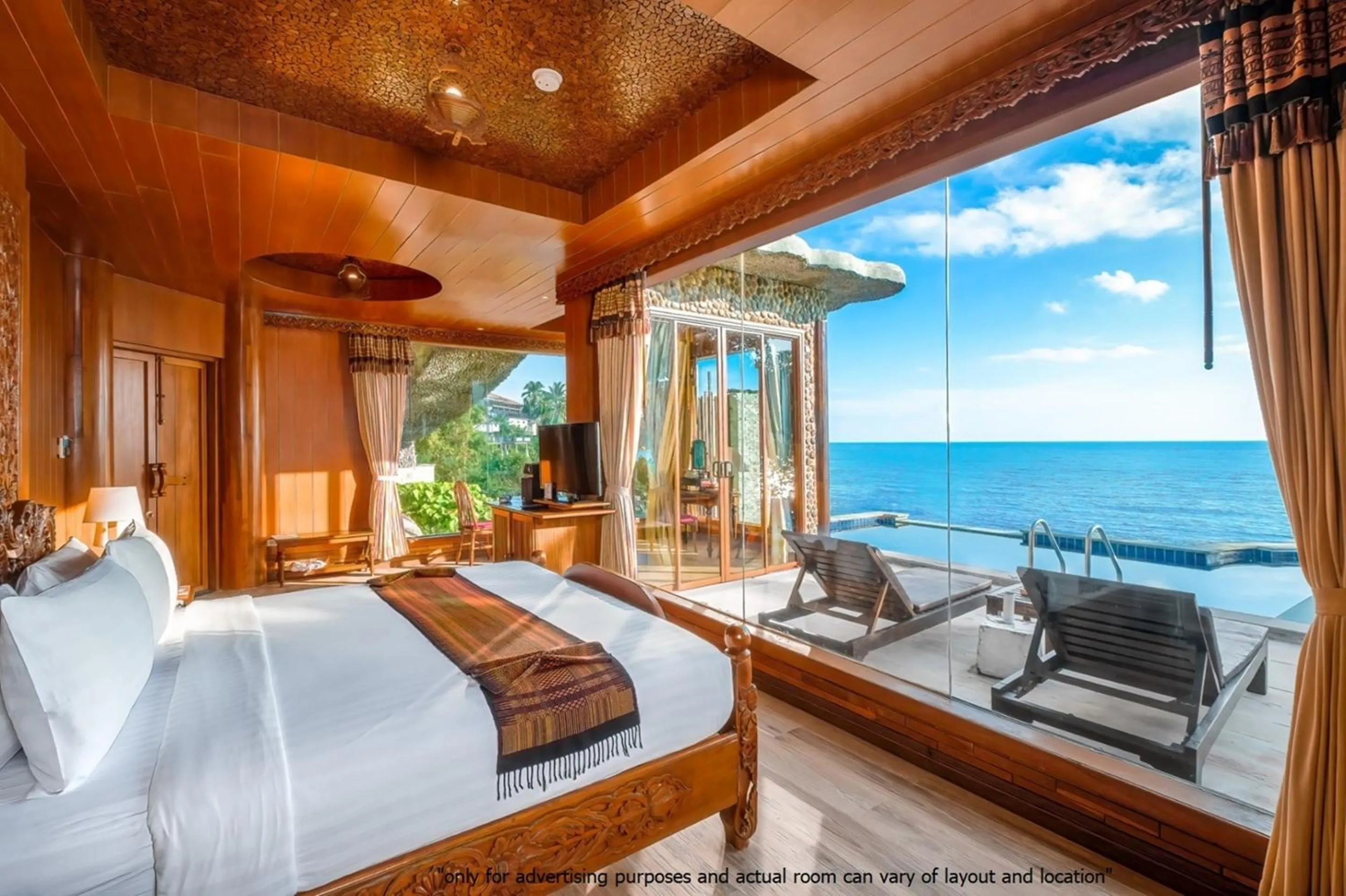 Bedroom, Bed in Panviman Resort Koh Phangan