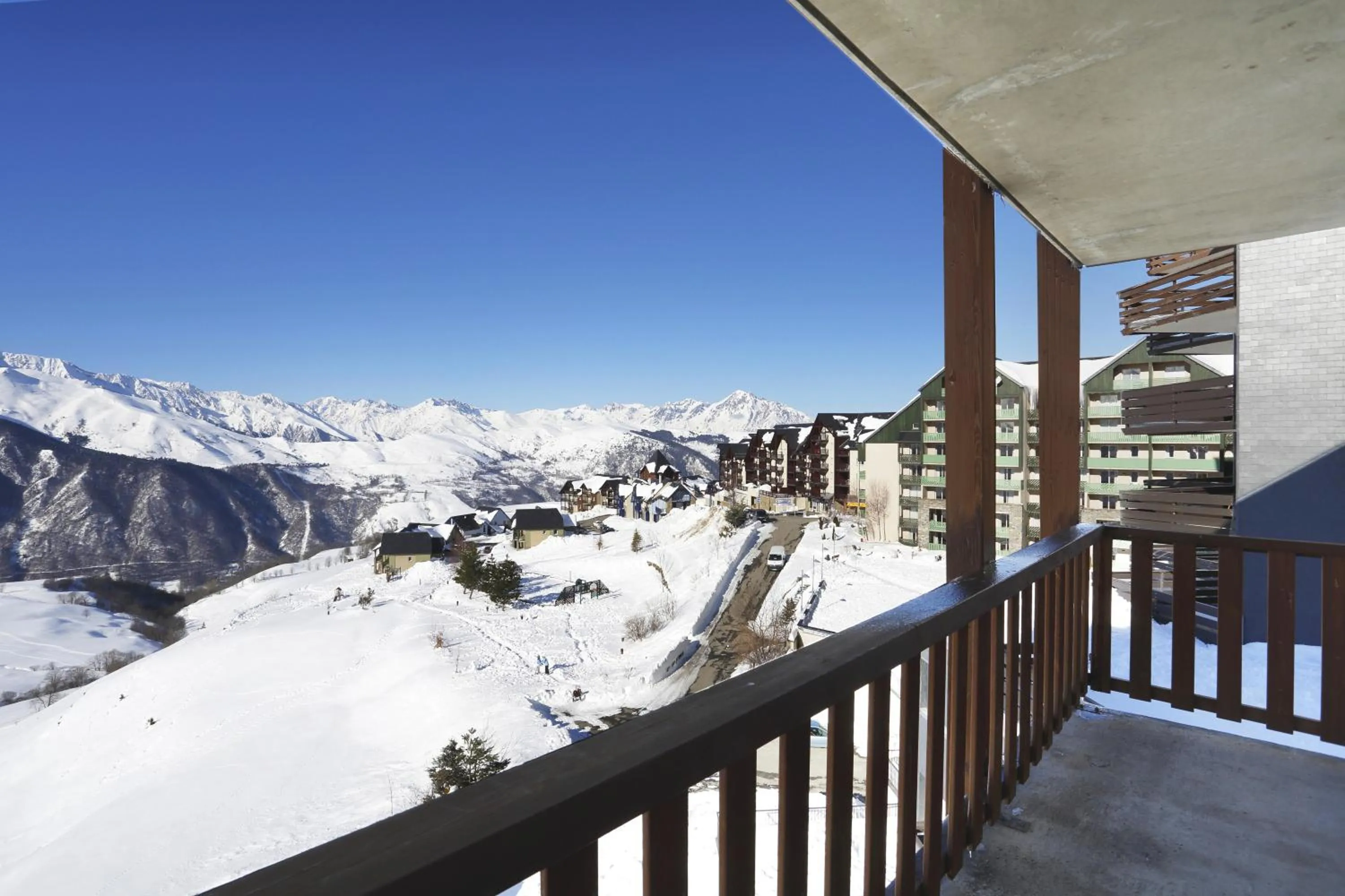Balcony/Terrace in Résidence Goélia Royal Peyragudes