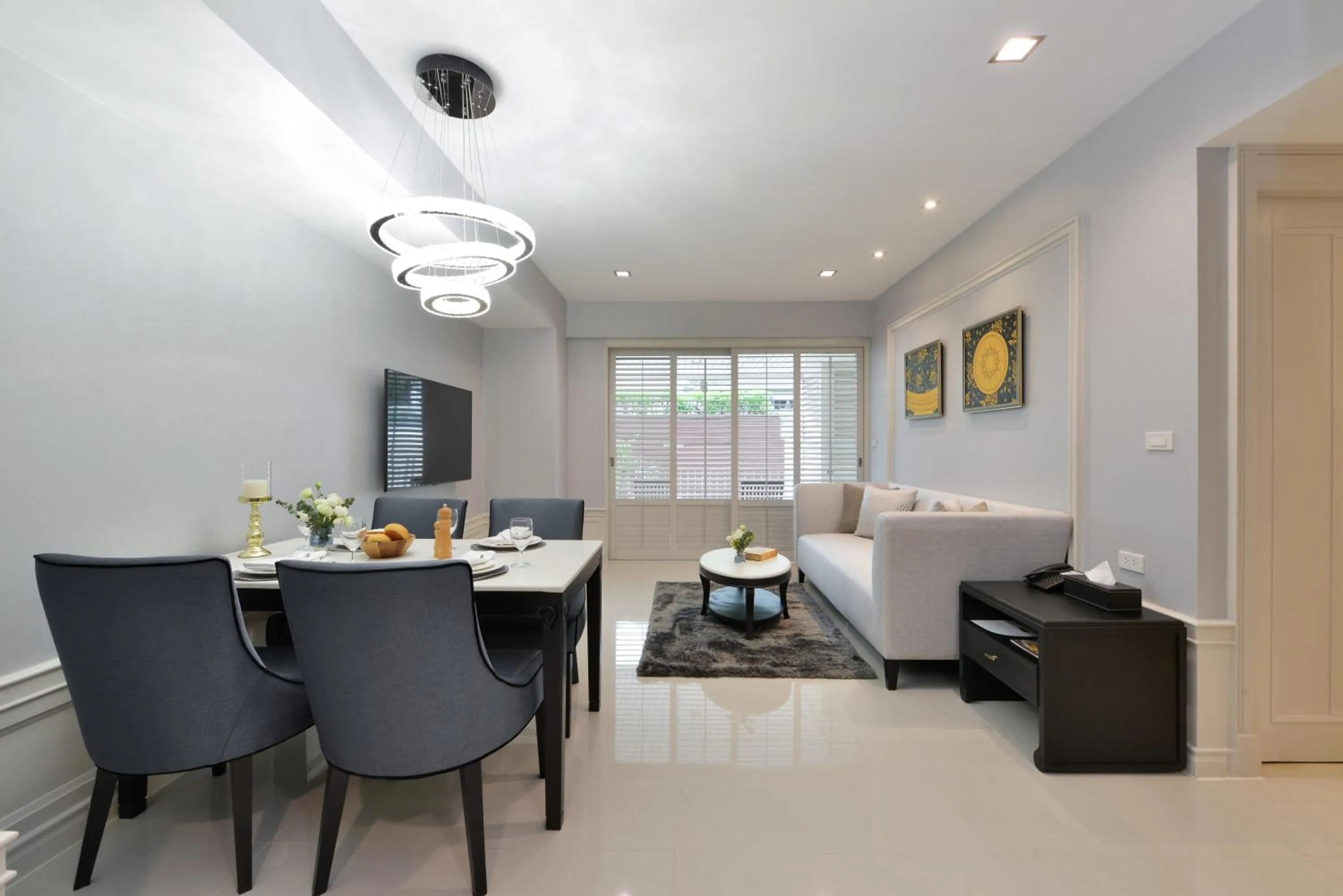 Living room in Centre Point Sukhumvit Thong-Lo