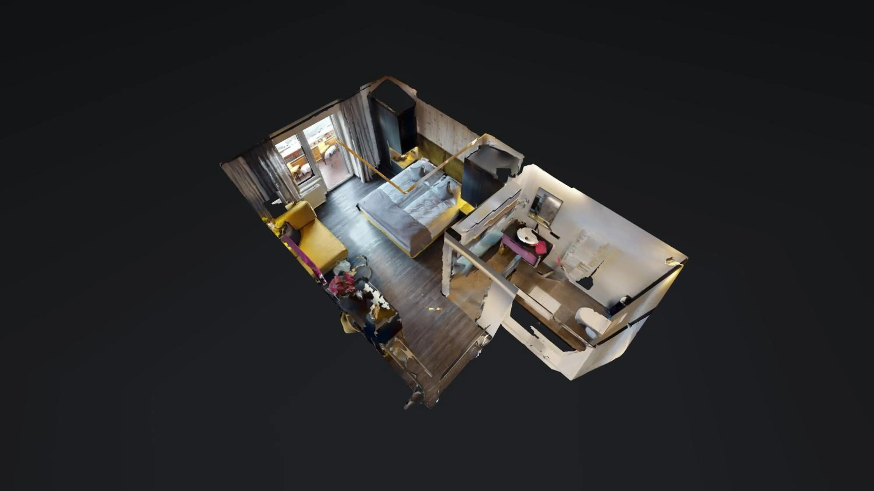 Bird's eye view in Hotel Panther'A