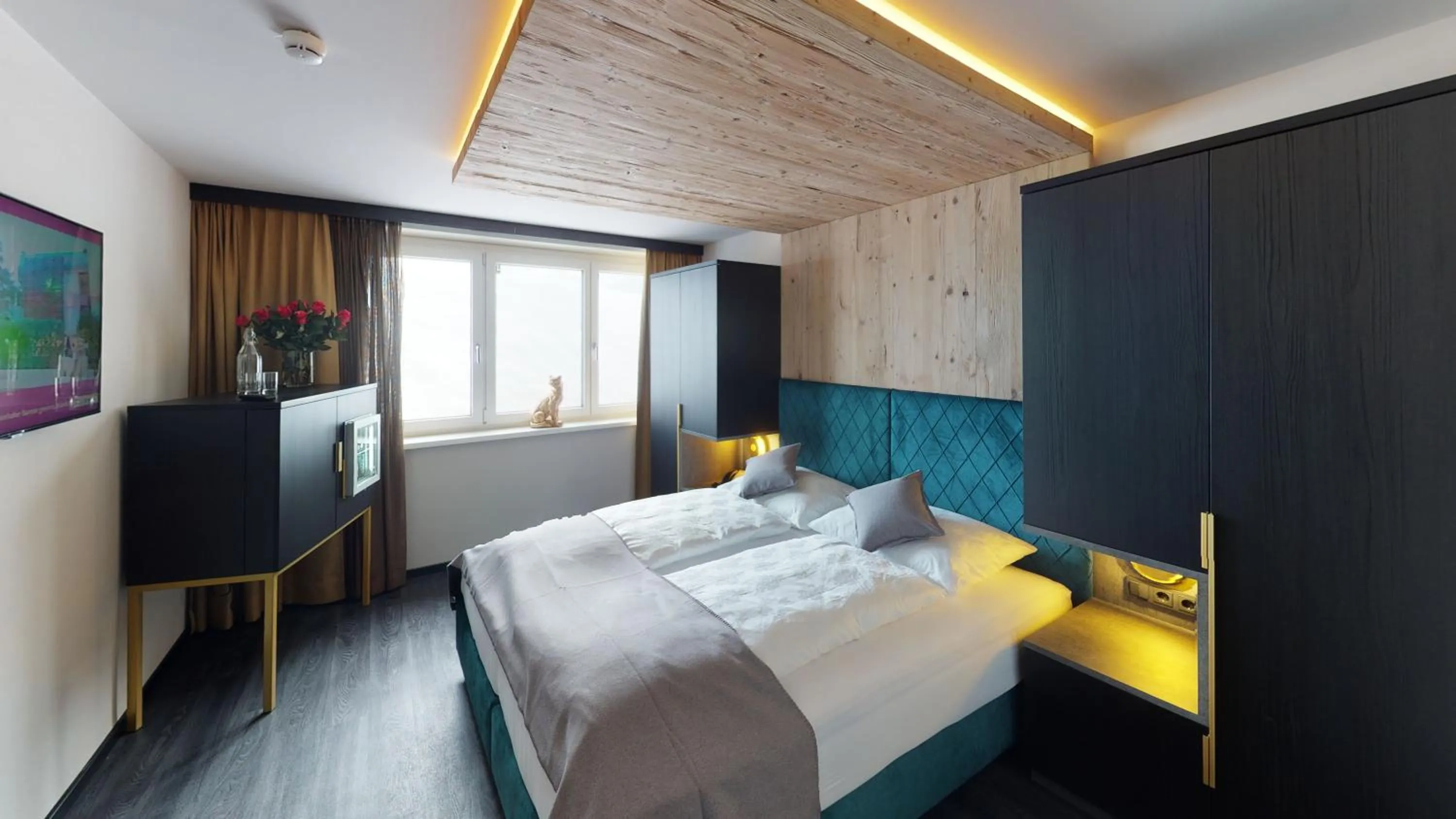 Bedroom, Bed in Hotel Panther'A