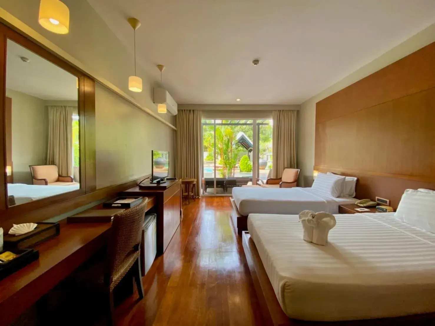 Deluxe Double or Twin Room with Pool View in Mission Hills Phuket Golf Resort-SHA Extra Plus Deluxe Double or Twin Room with Pool View in Mission Hills Phuket Golf Resort-SHA Extra Plus