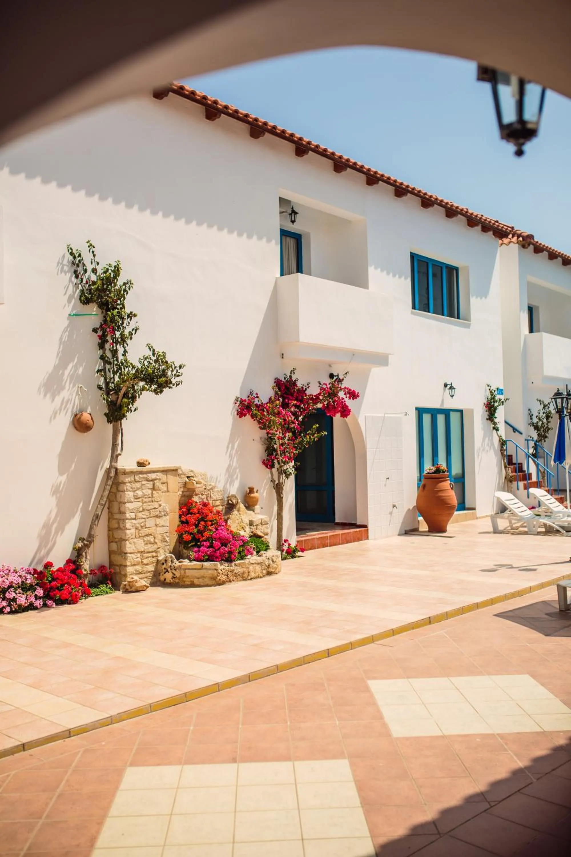 Patio in Iliana Hotel