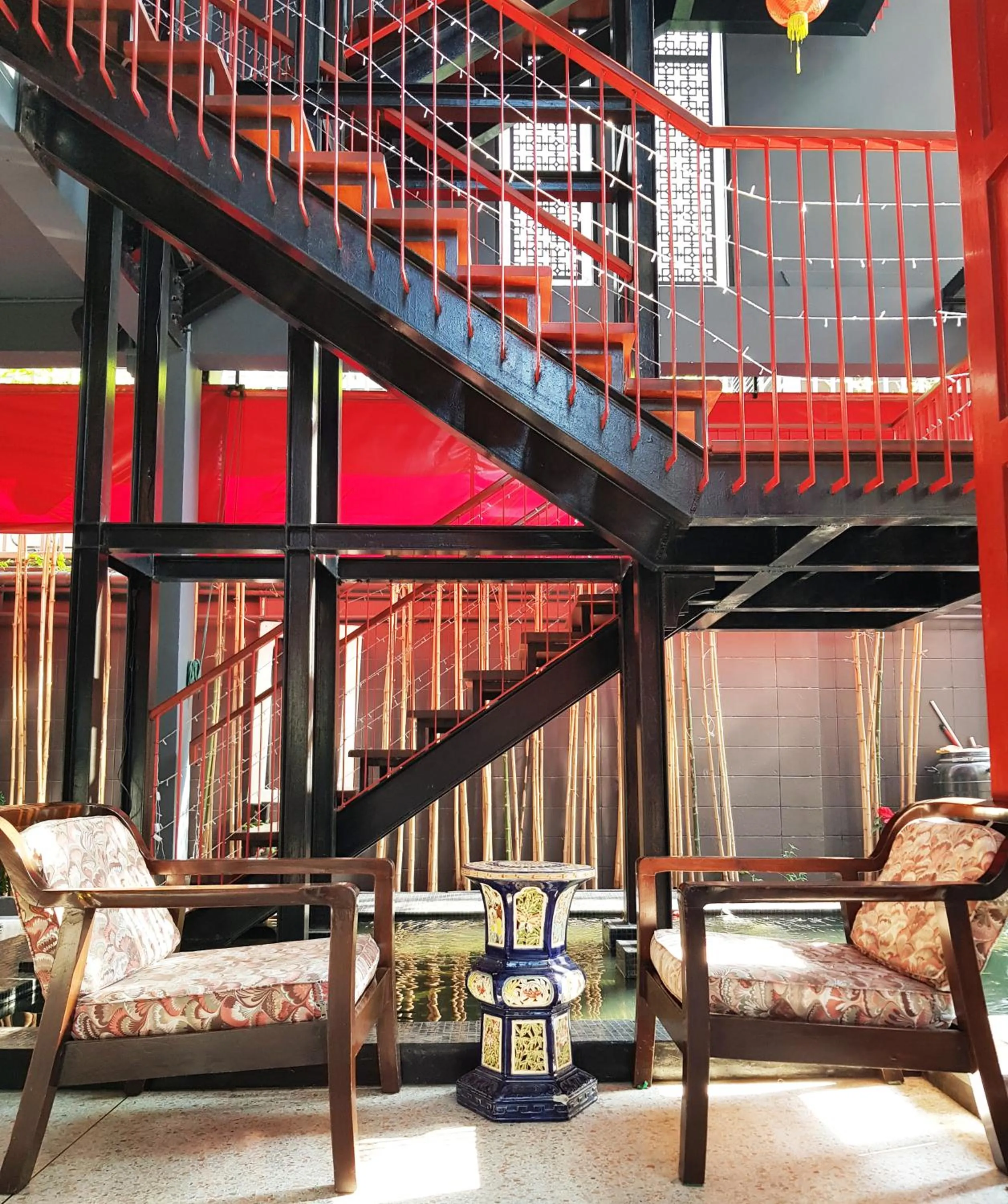 Lobby or reception in CLOUD on Saladaeng Silom Hostel Bangkok