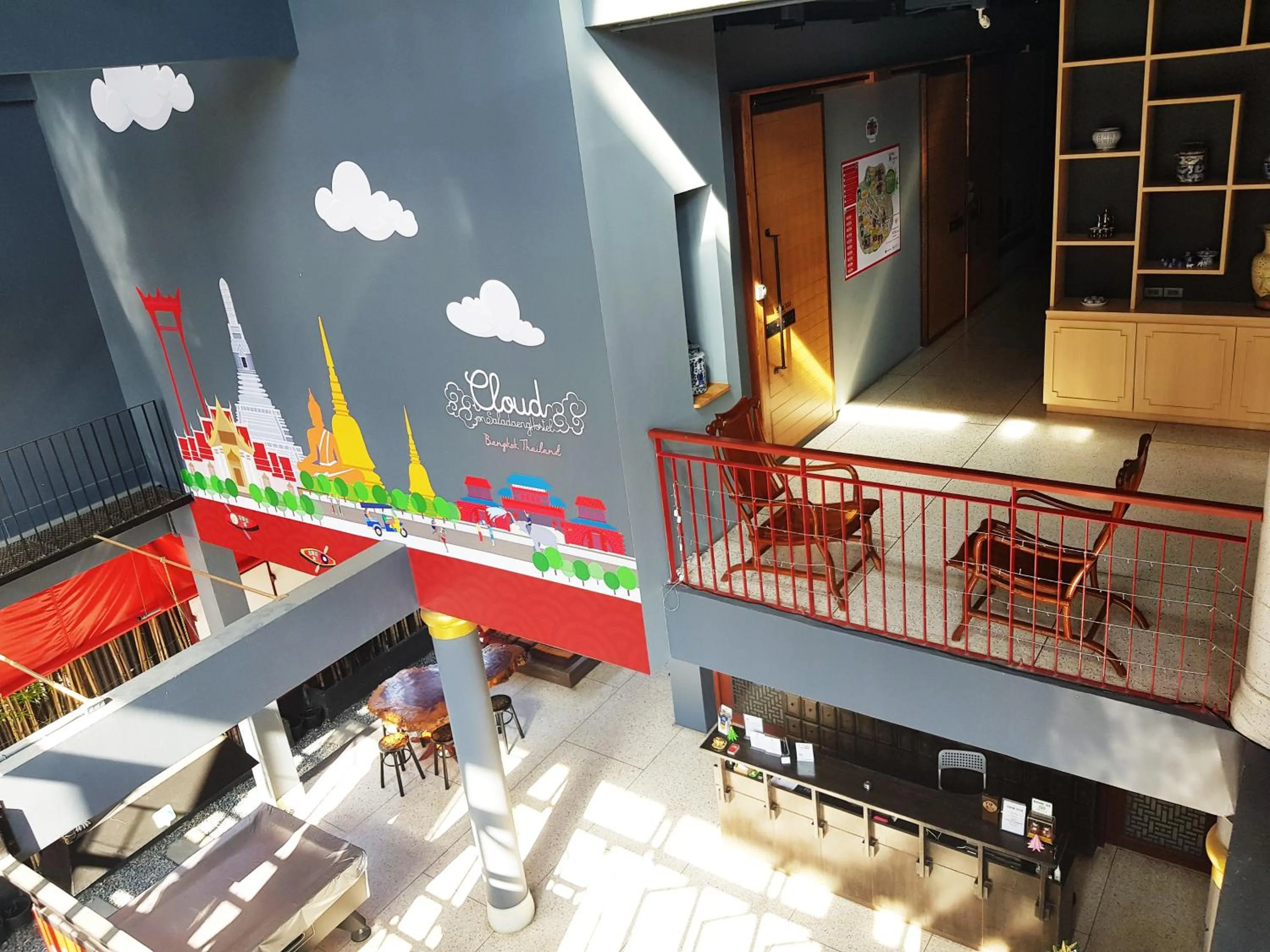 Property building in CLOUD on Saladaeng Silom Hostel Bangkok