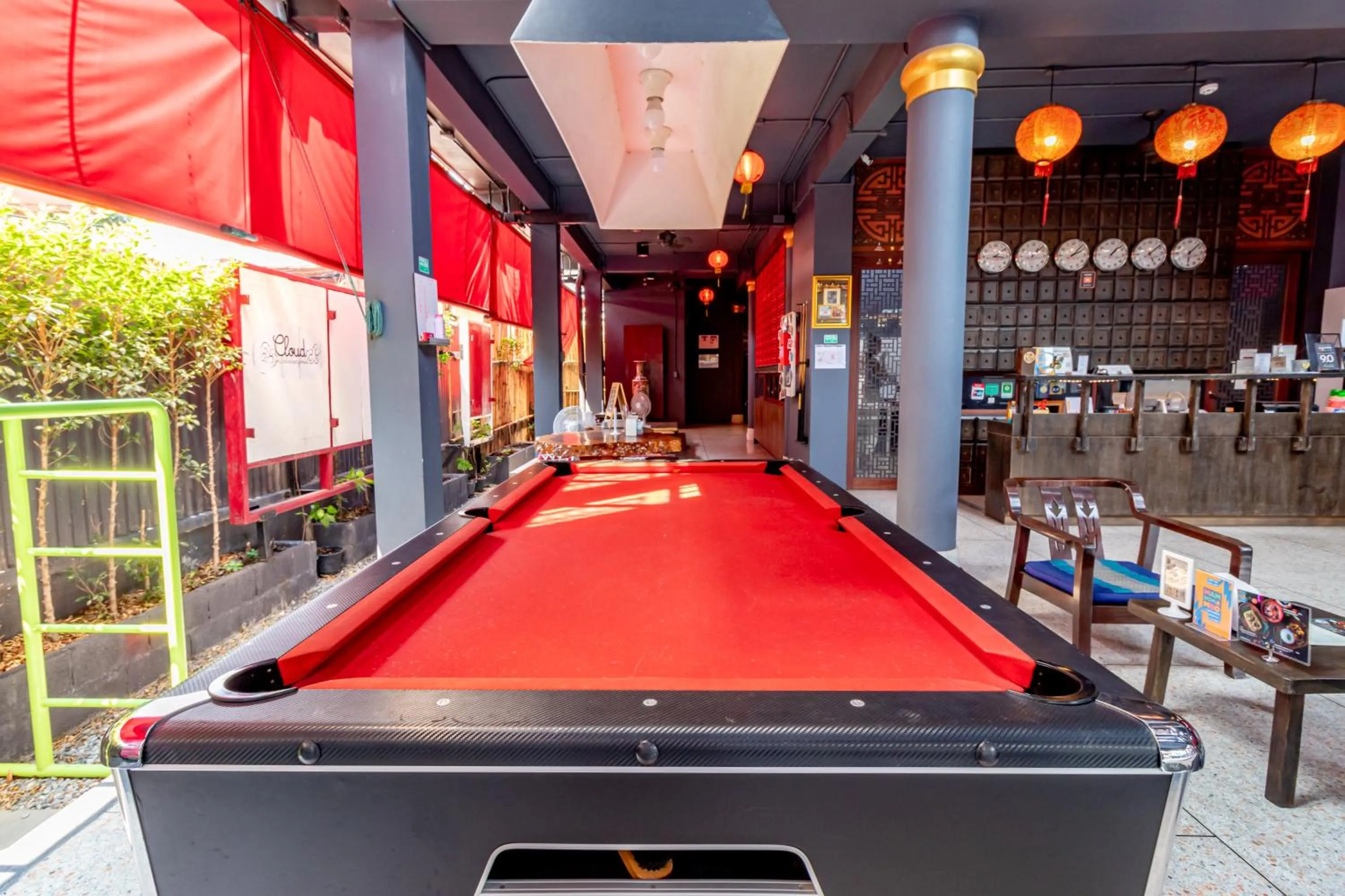 Billiard in CLOUD on Saladaeng Silom Hostel Bangkok