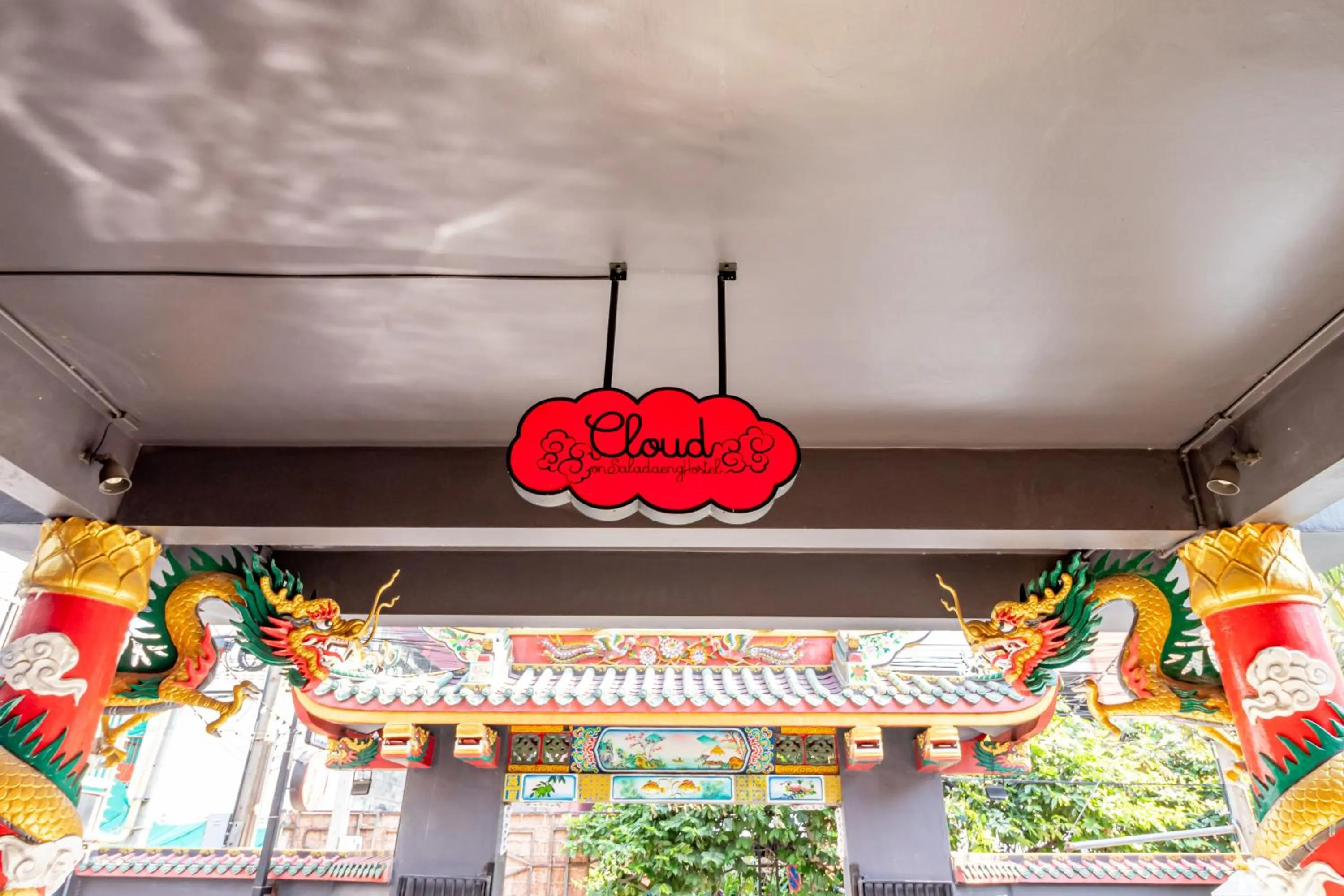 Facade/entrance in CLOUD on Saladaeng Silom Hostel Bangkok