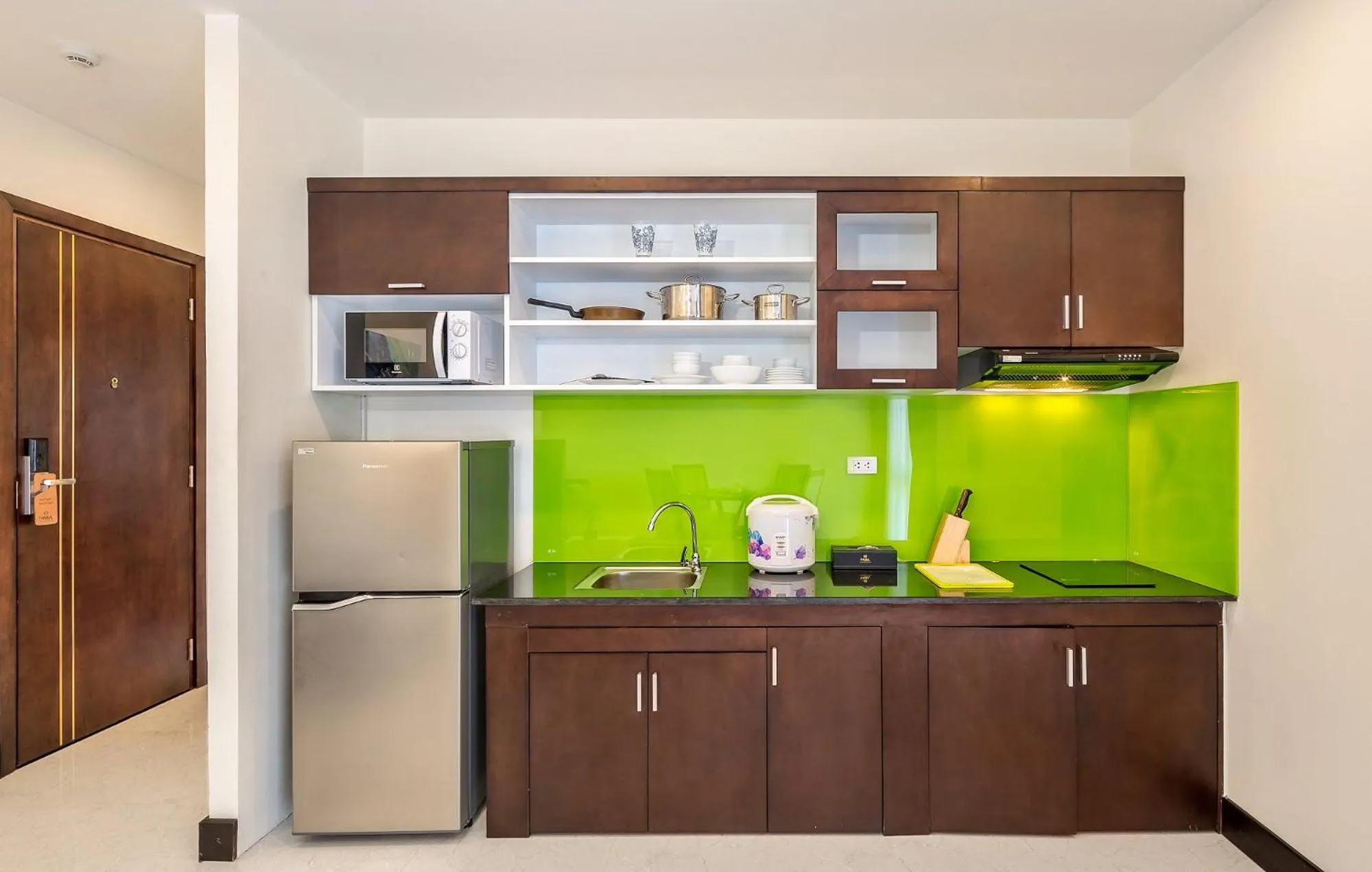 Kitchen or kitchenette in Haka Boutique Hotel