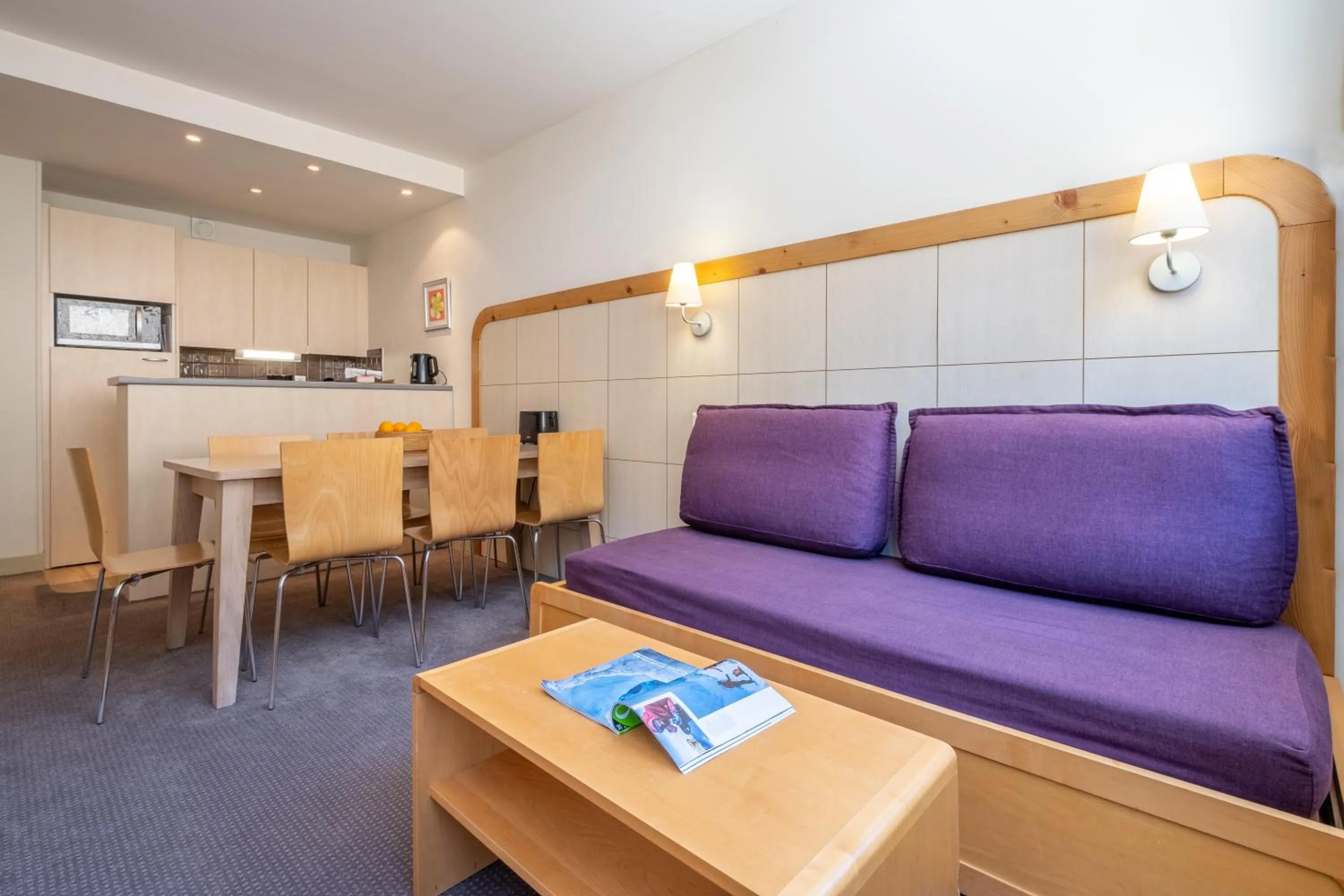 Kitchen or kitchenette in Résidence Pierre & Vacances La Forêt