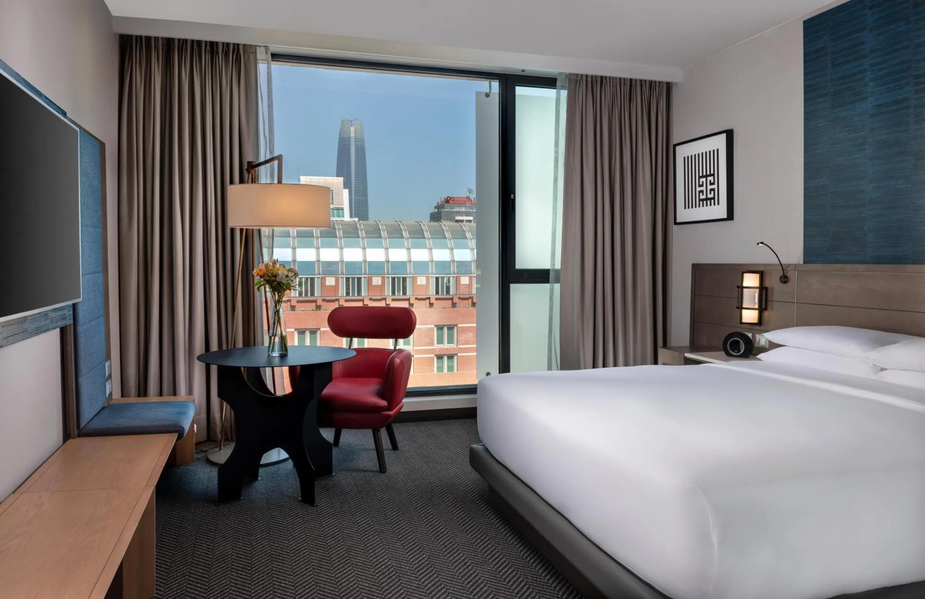 Decorative detail, Bed in Hyatt Centric Las Condes Santiago