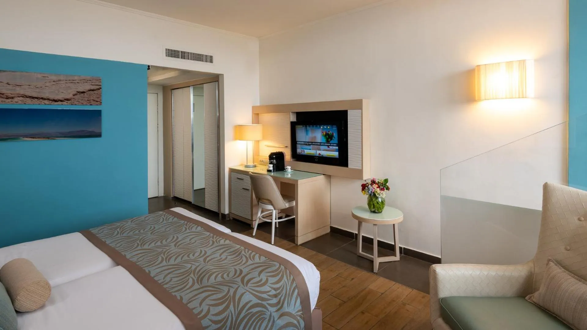 Bedroom, Bed in Herods Dead Sea – A Premium Collection by Fattal Hotels