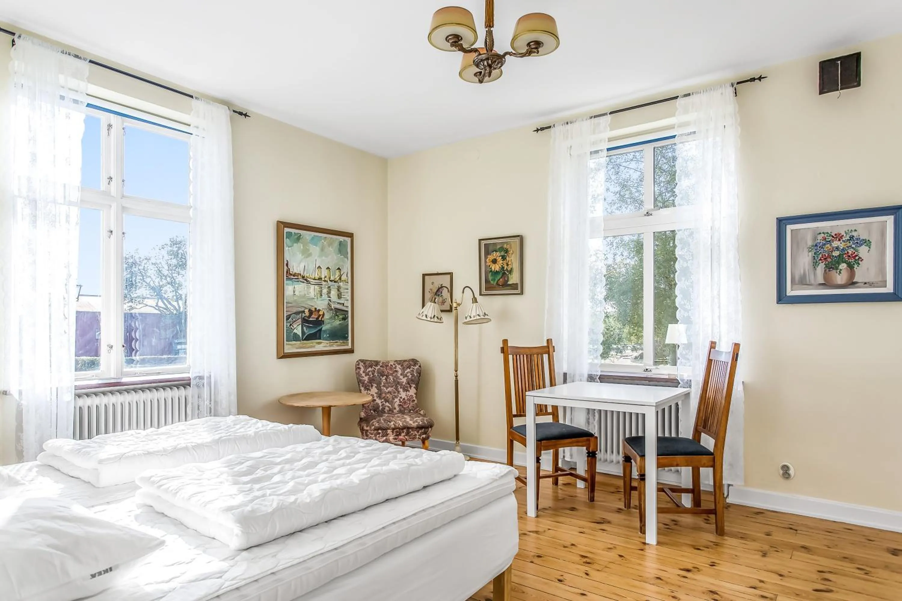 Bedroom, Bed in Bläsinge Gård Kullabygden