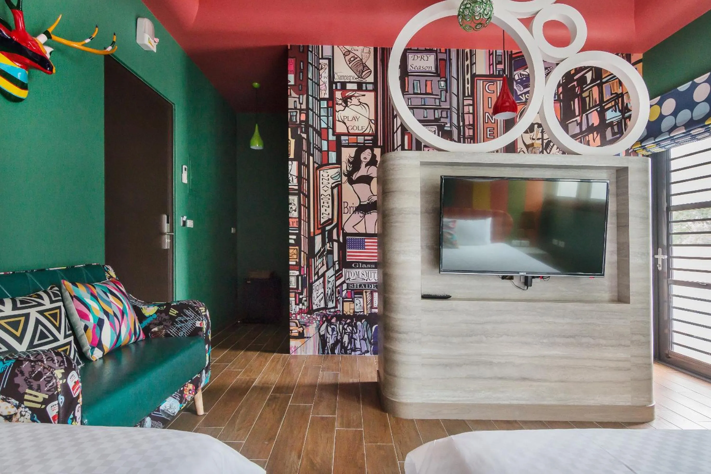 Decorative detail, Bed in The Dawn B&B