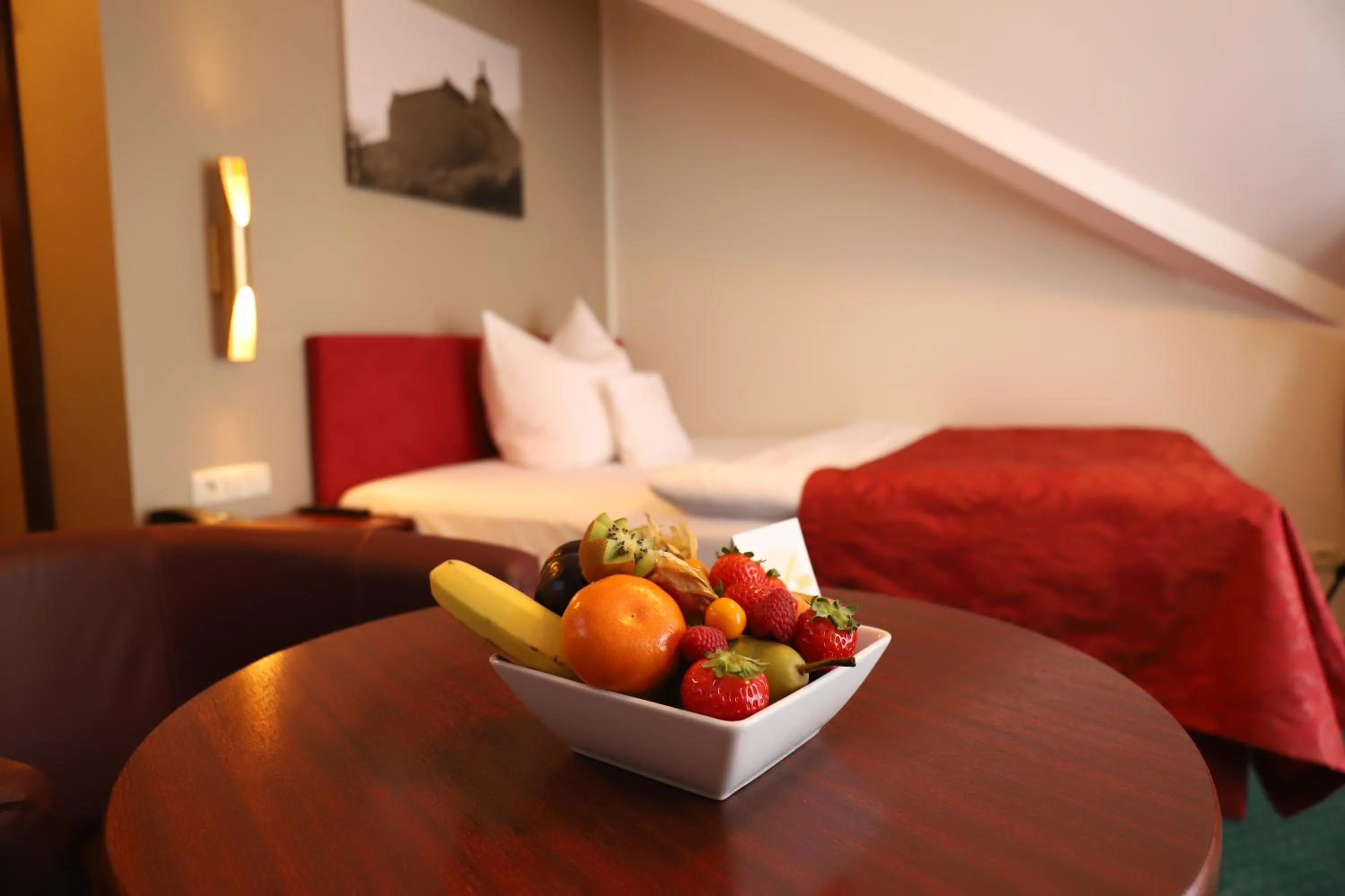 Bed in Panoramahotel & Restaurant am Marienturm