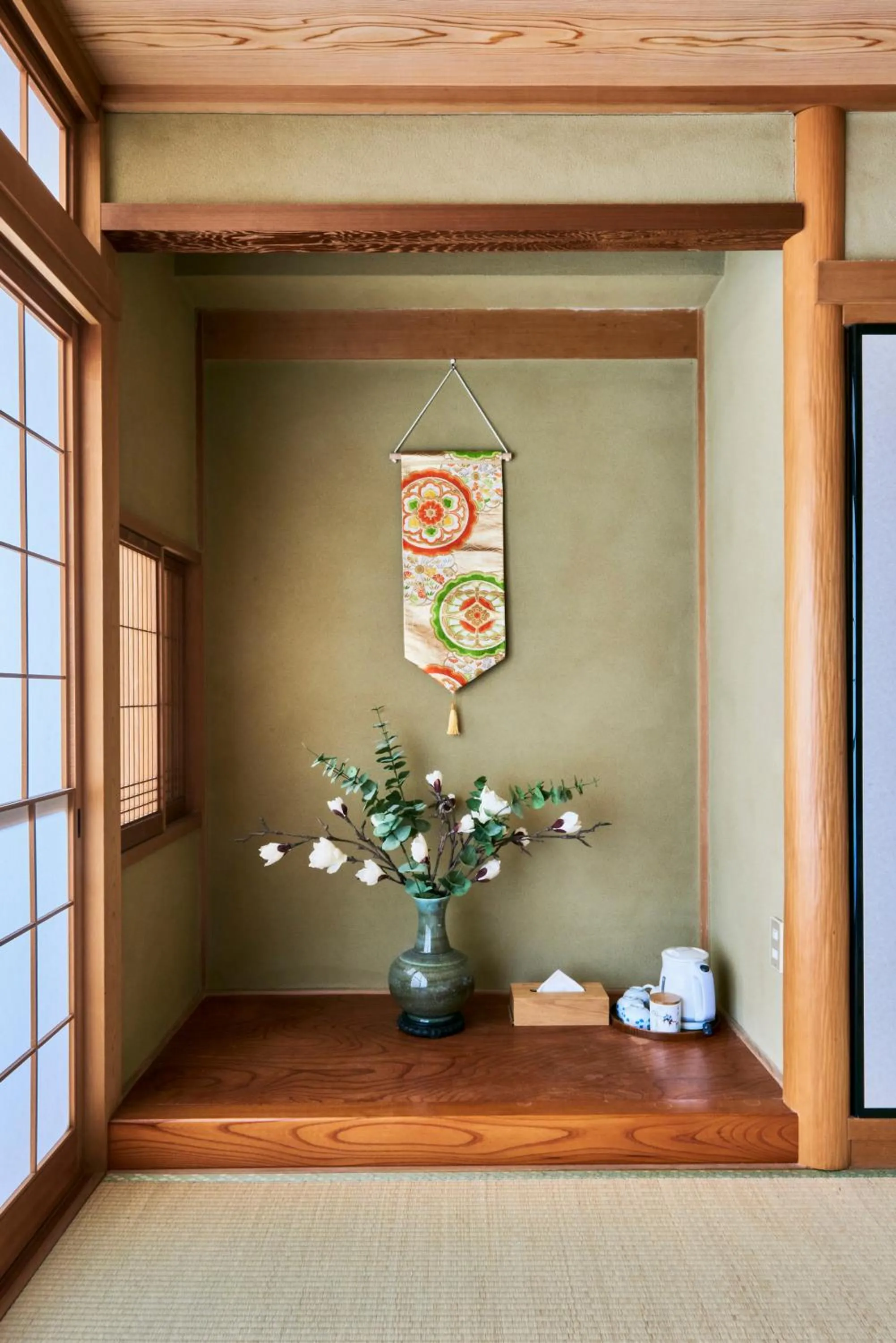 Decorative detail in 今日都 Kyoto Guesthouse
