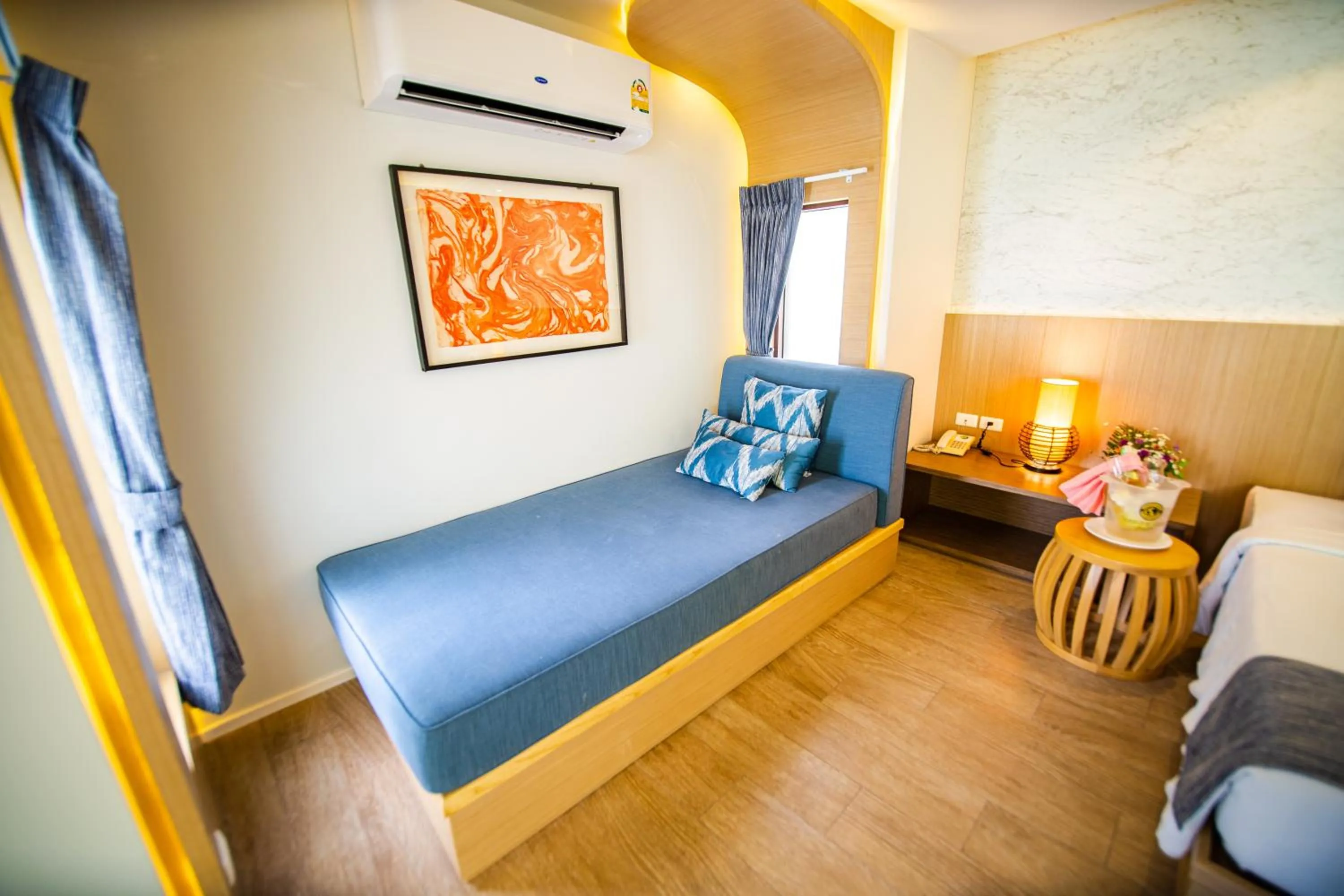 Seating area, Bed in Rummana Boutique Resort - SHA Plus