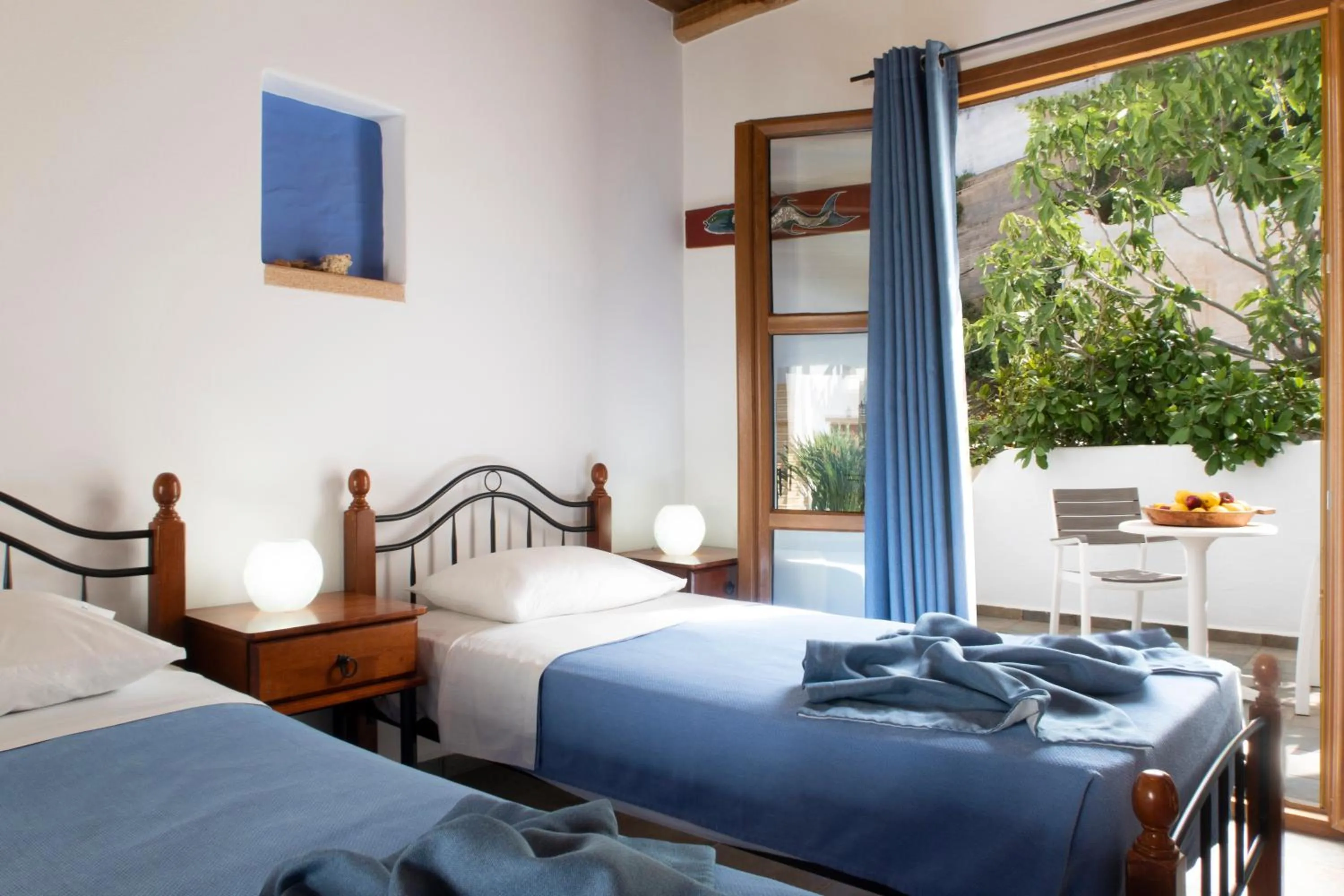 Bed in Panteli Beach Hotel