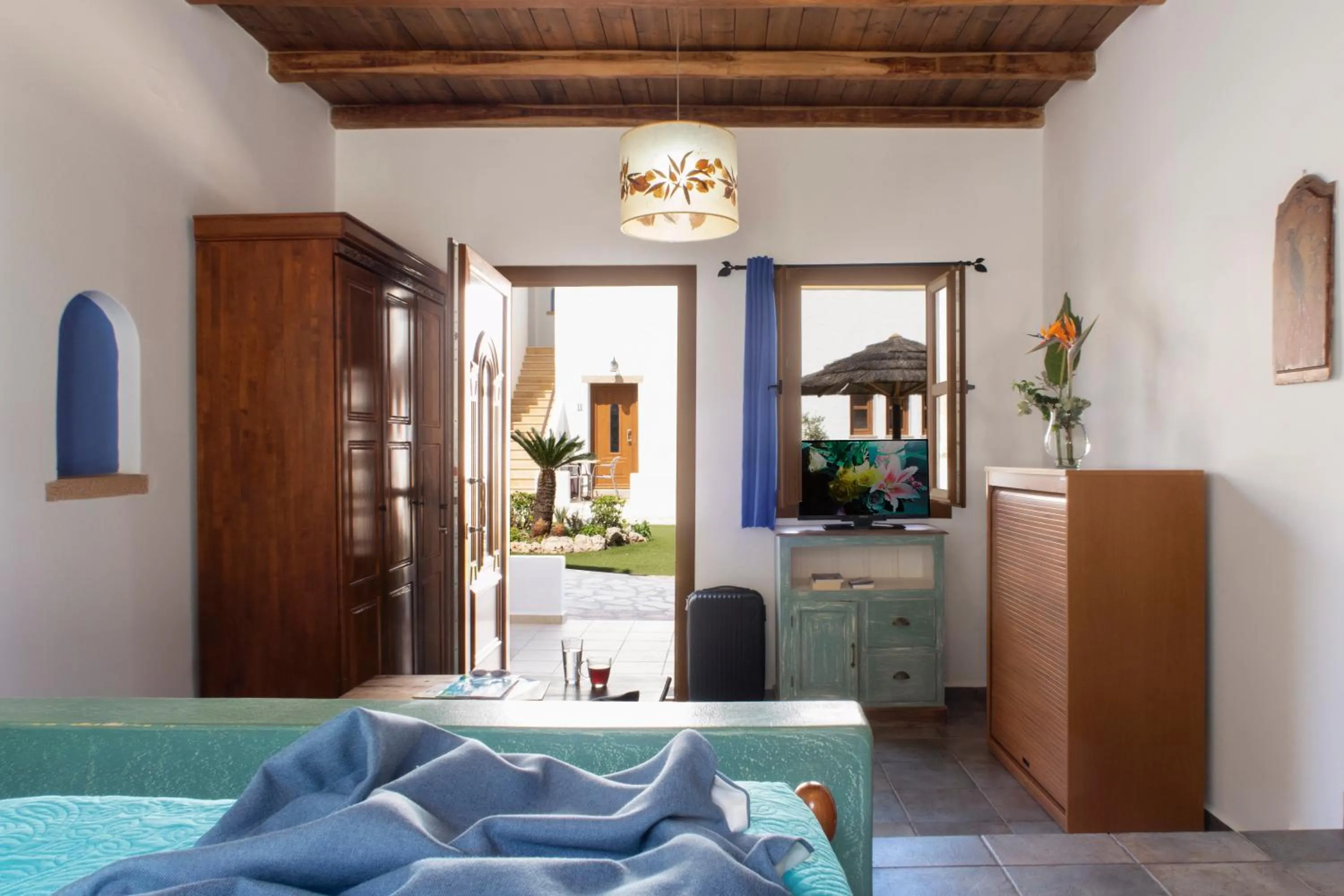 Bed in Panteli Beach Hotel