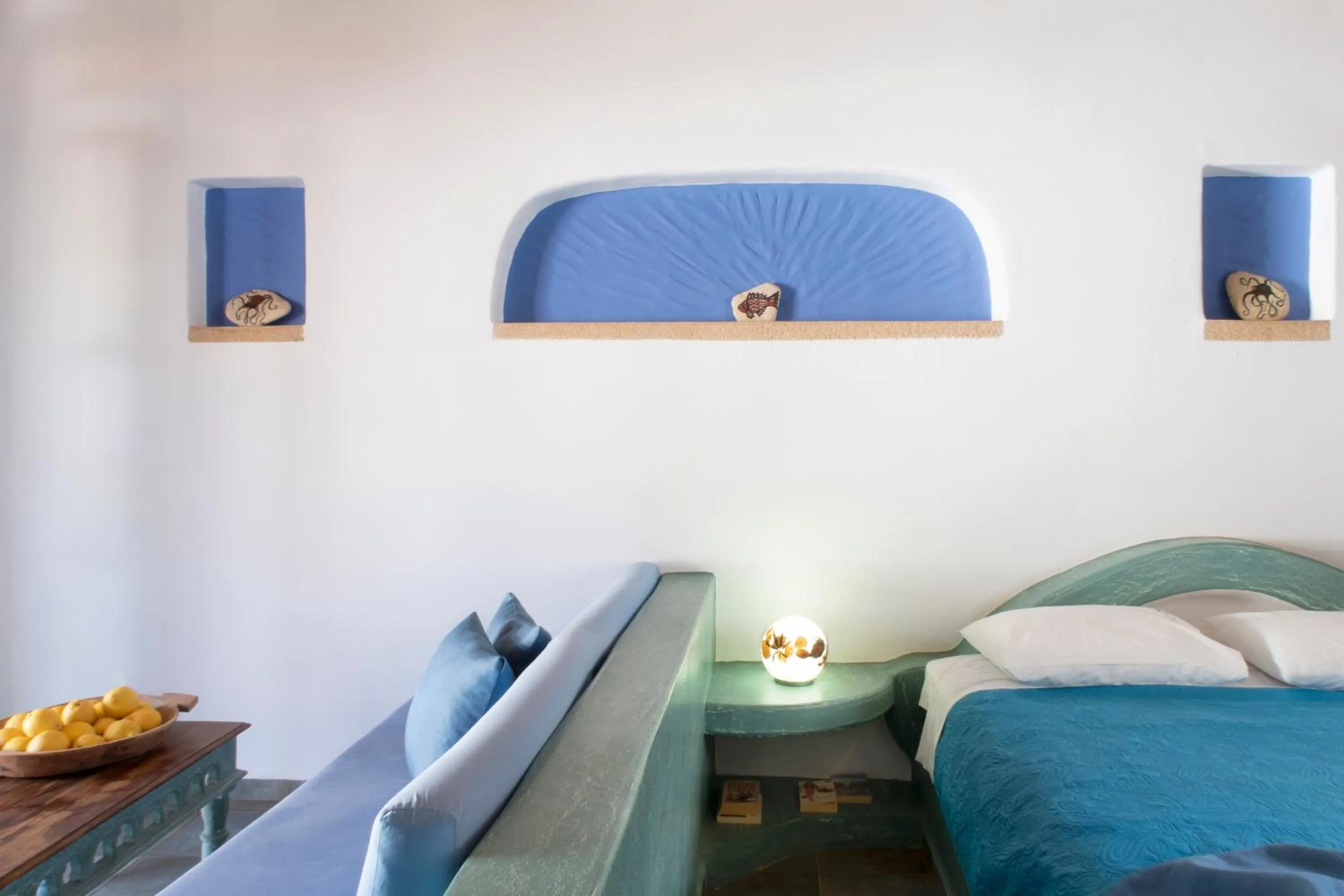 Bed in Panteli Beach Hotel