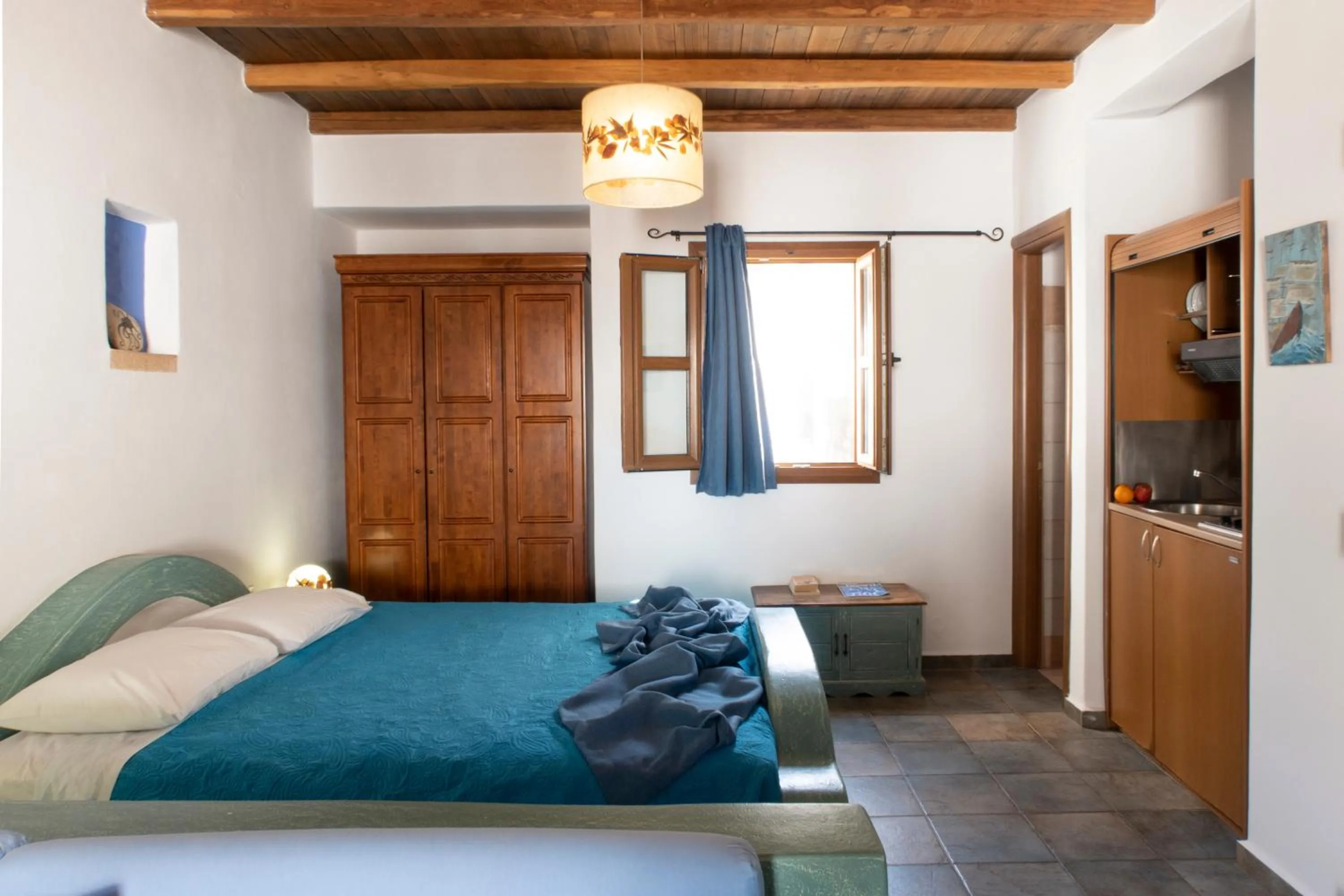 Bed in Panteli Beach Hotel