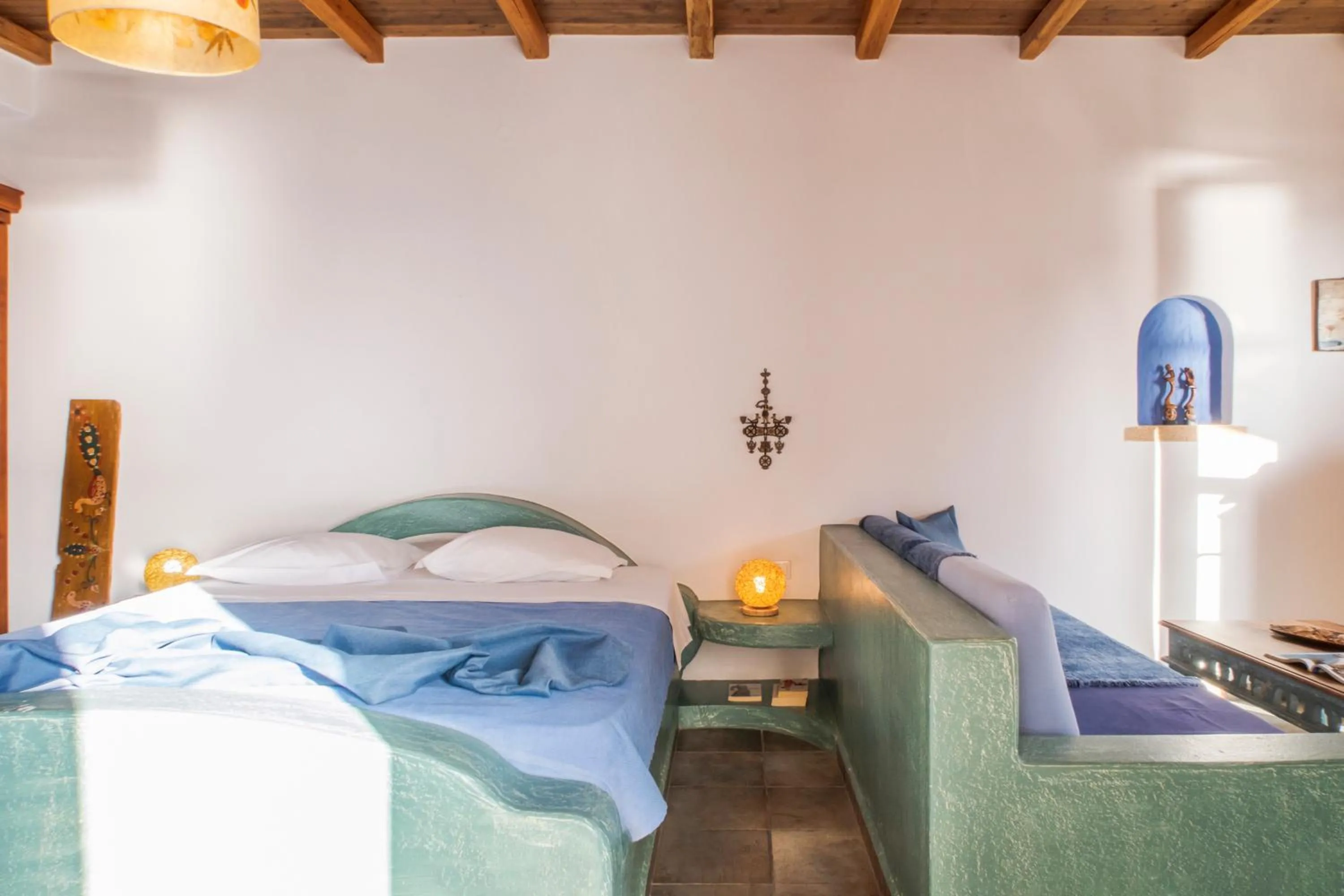 Bed in Panteli Beach Hotel