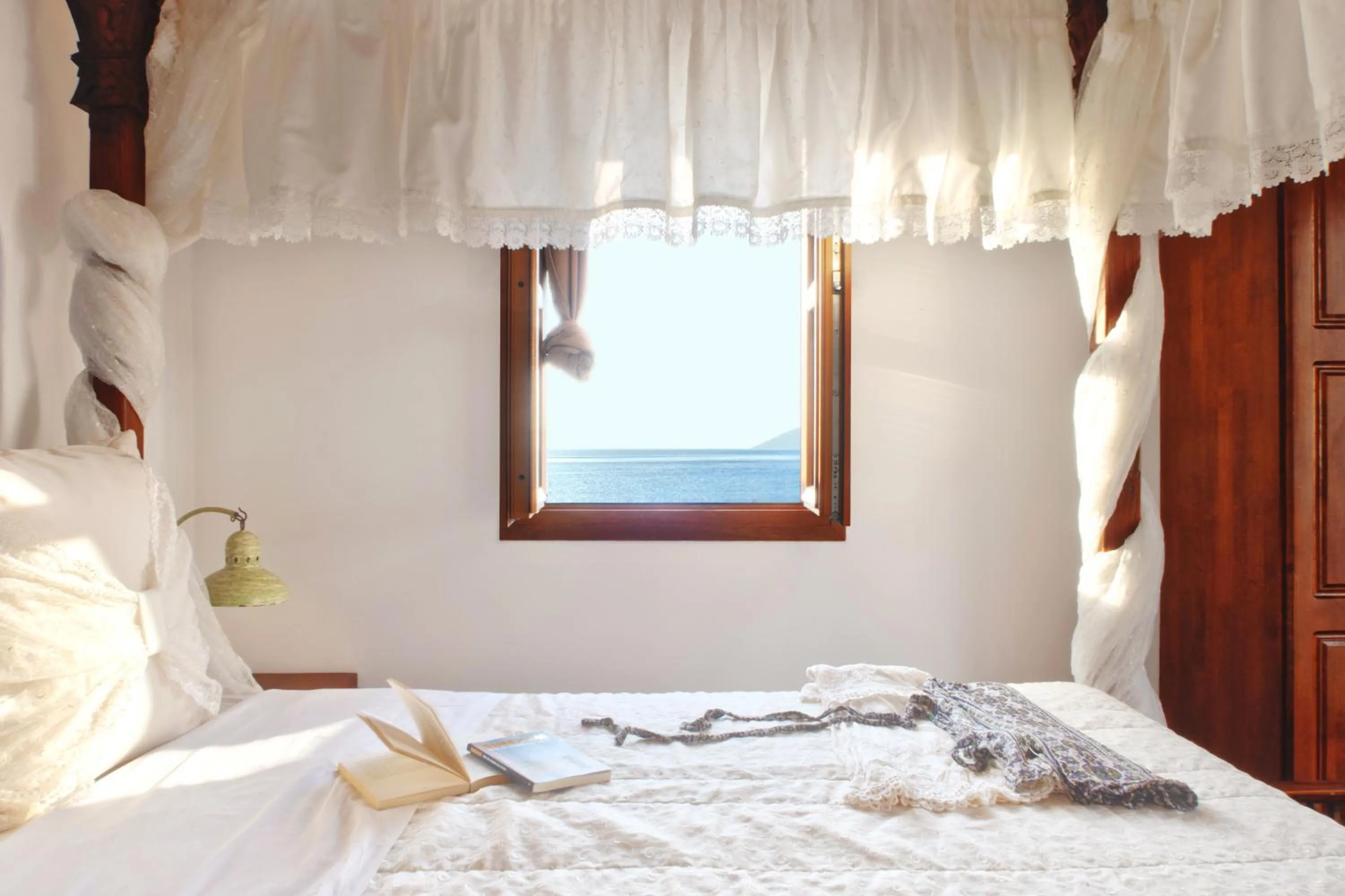 Bed in Panteli Beach Hotel
