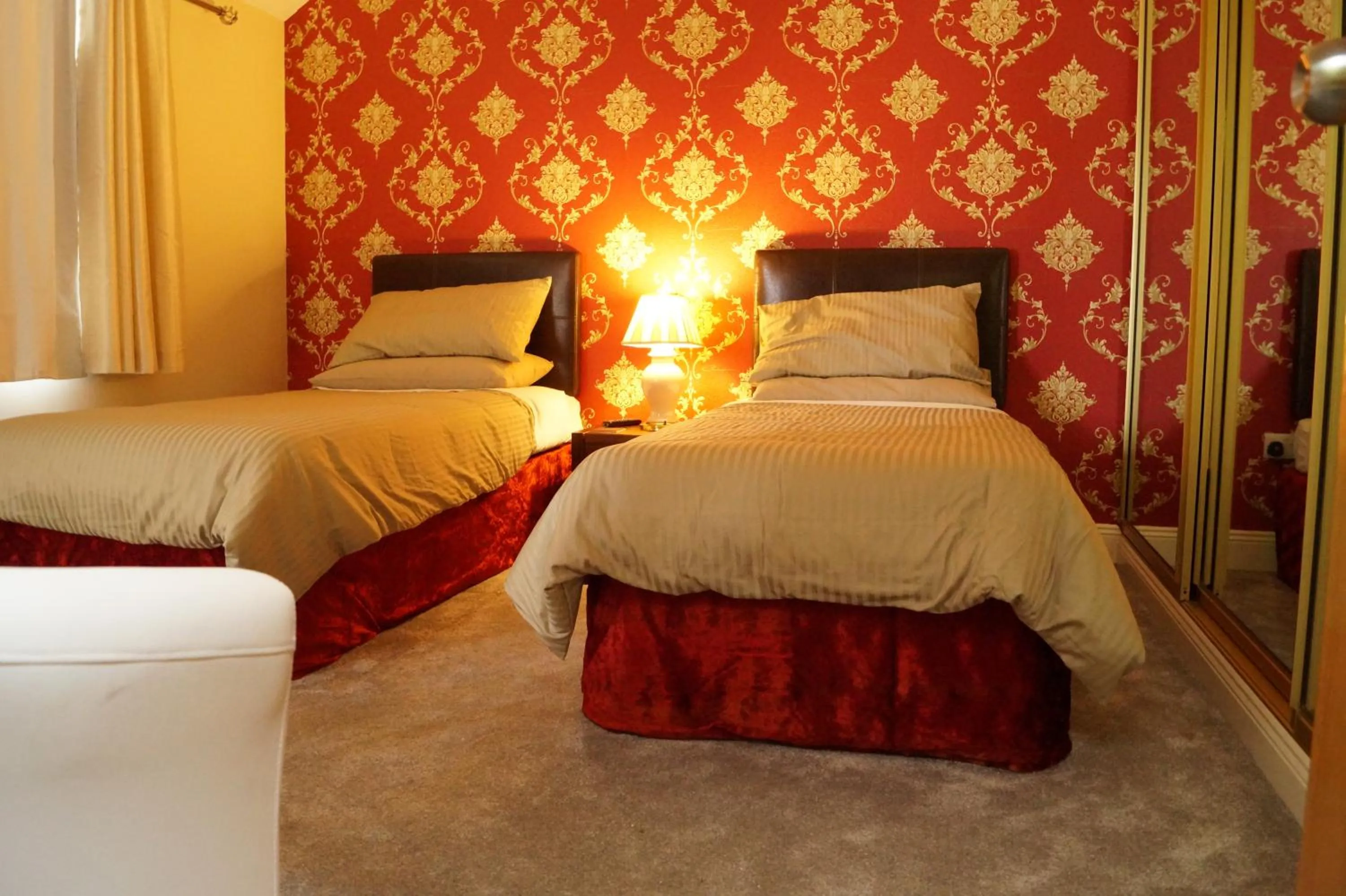 Bed in Marie's Bed and Breakfast