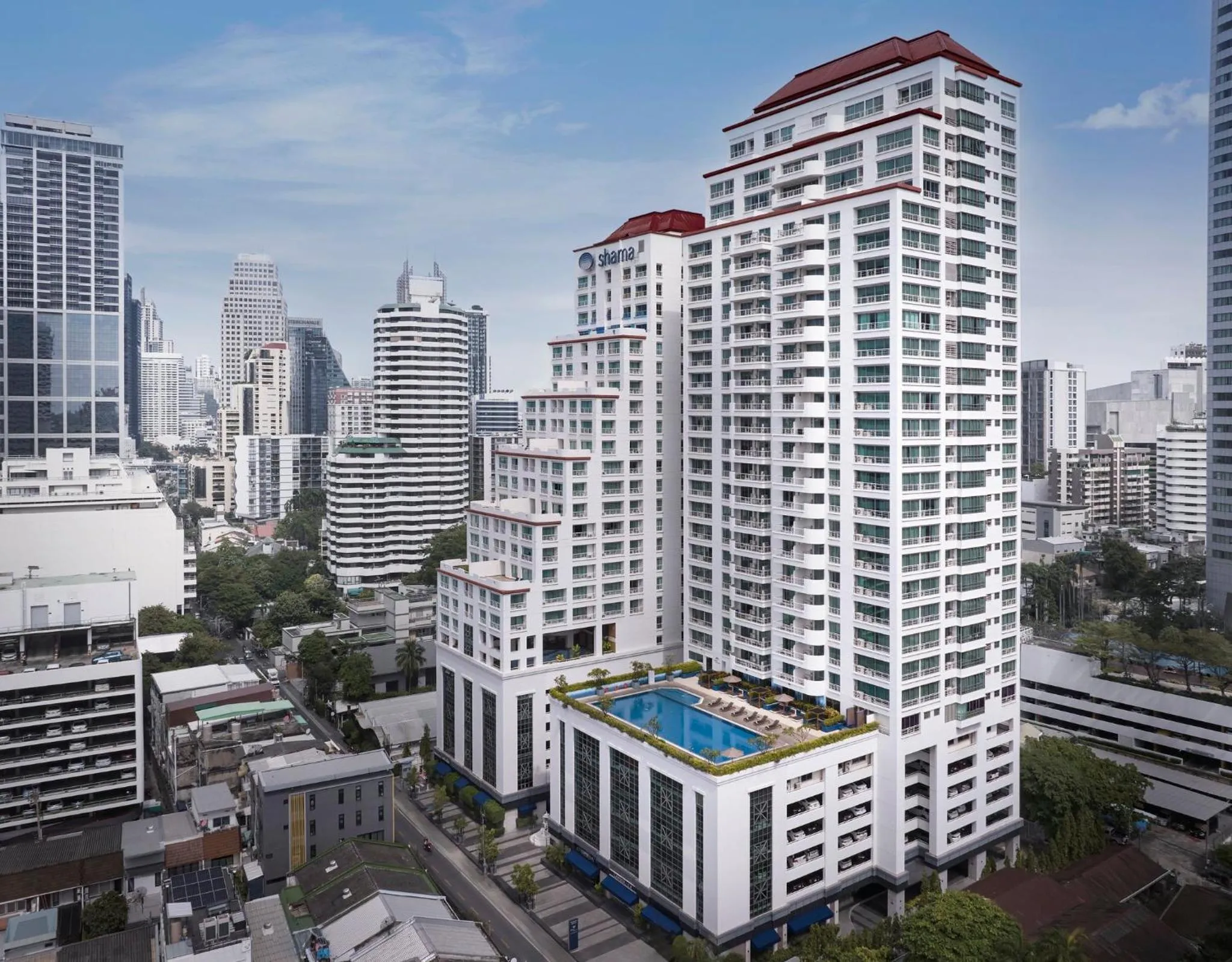 Property building in Shama Lakeview Asoke Bangkok